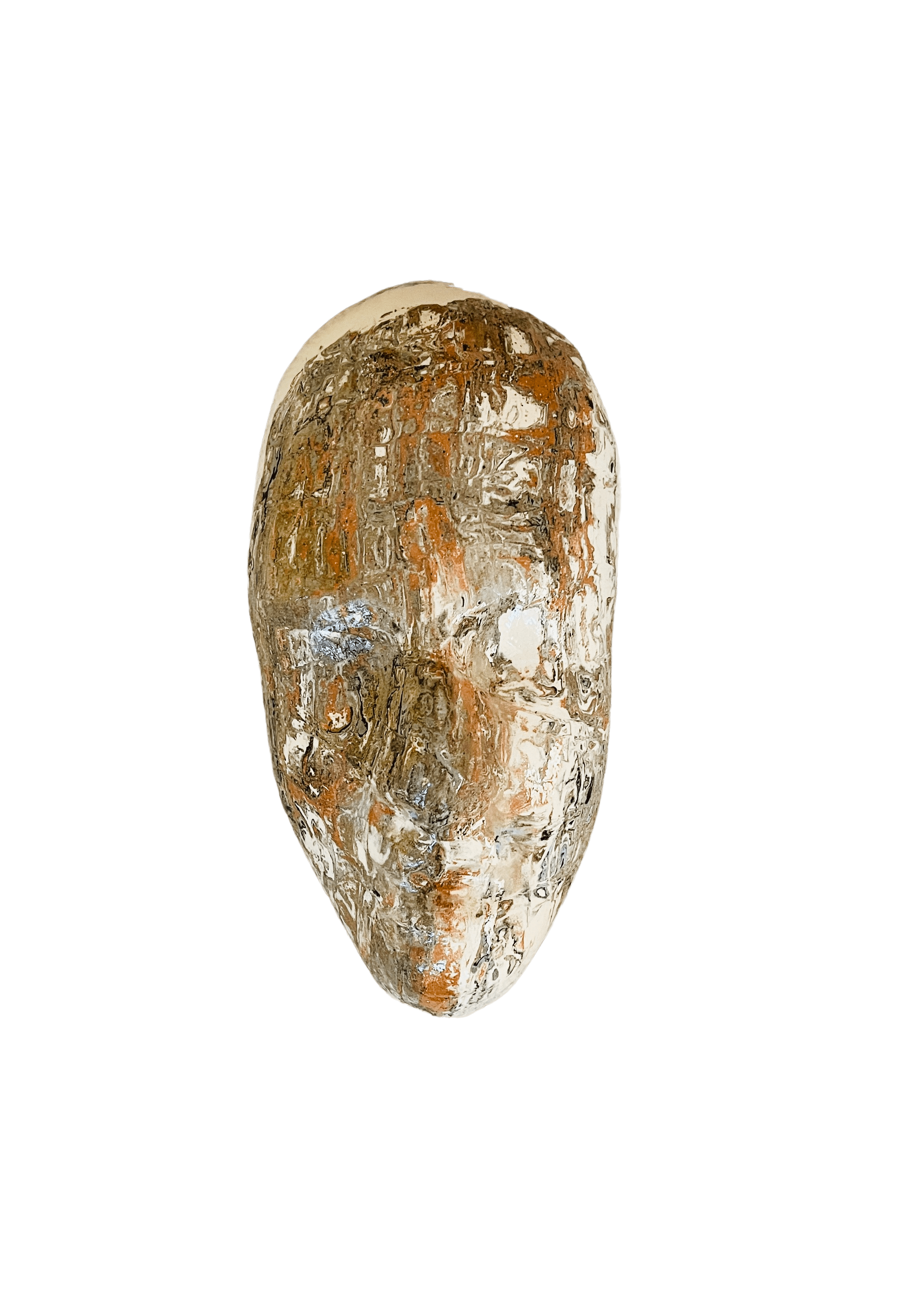 Tarian-mask-ceramic-white-orange-green