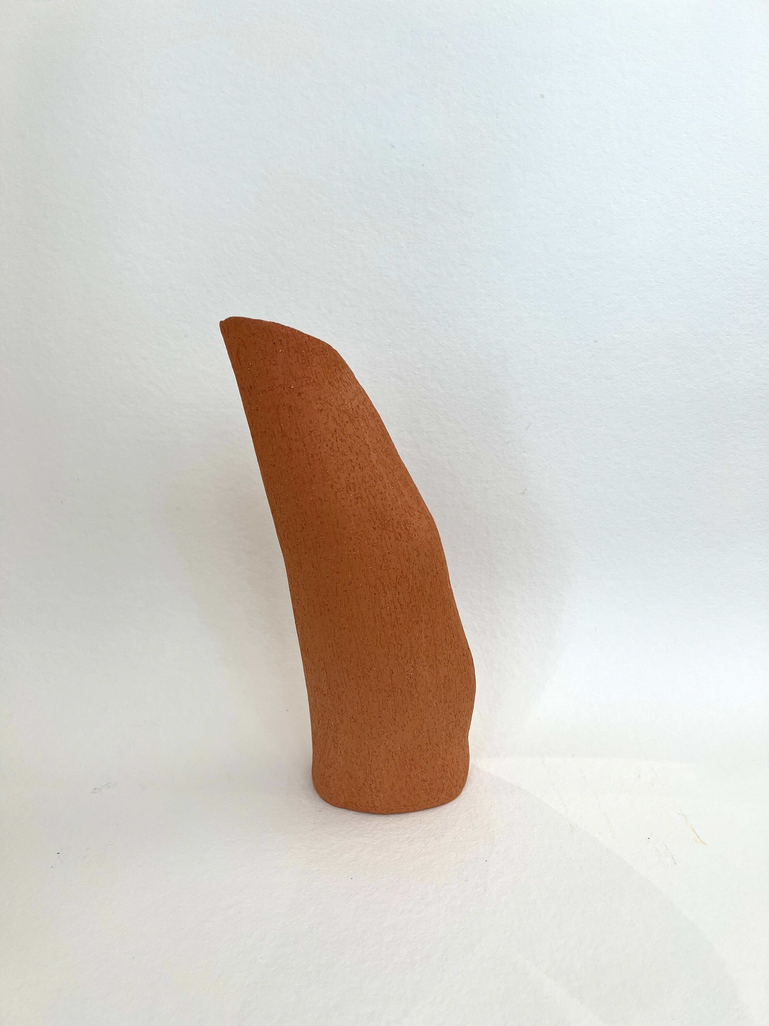 Tarian-Brut-long-vase-ceramic-orange