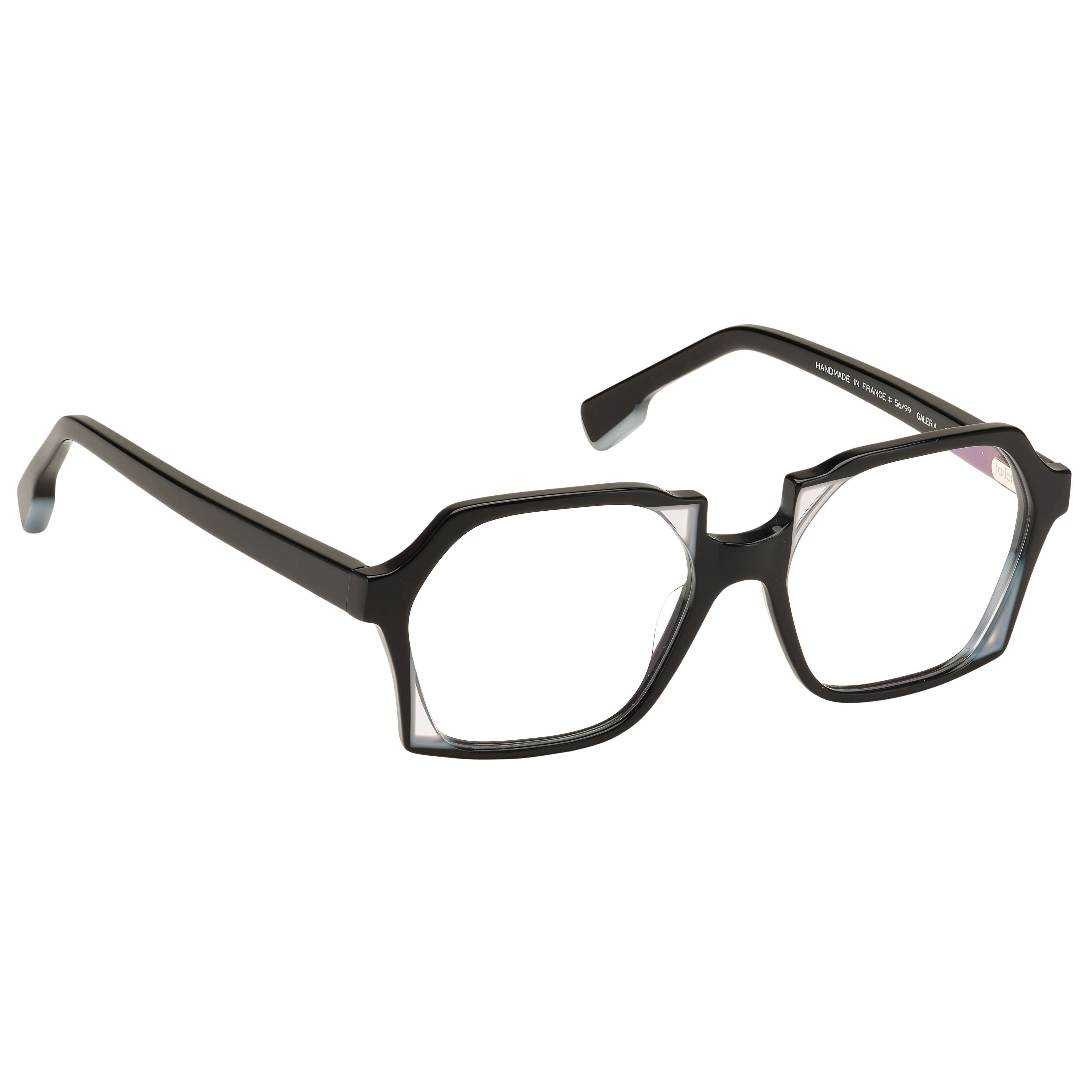 Tarian-Galeria-square-eyewear-black-white-clear