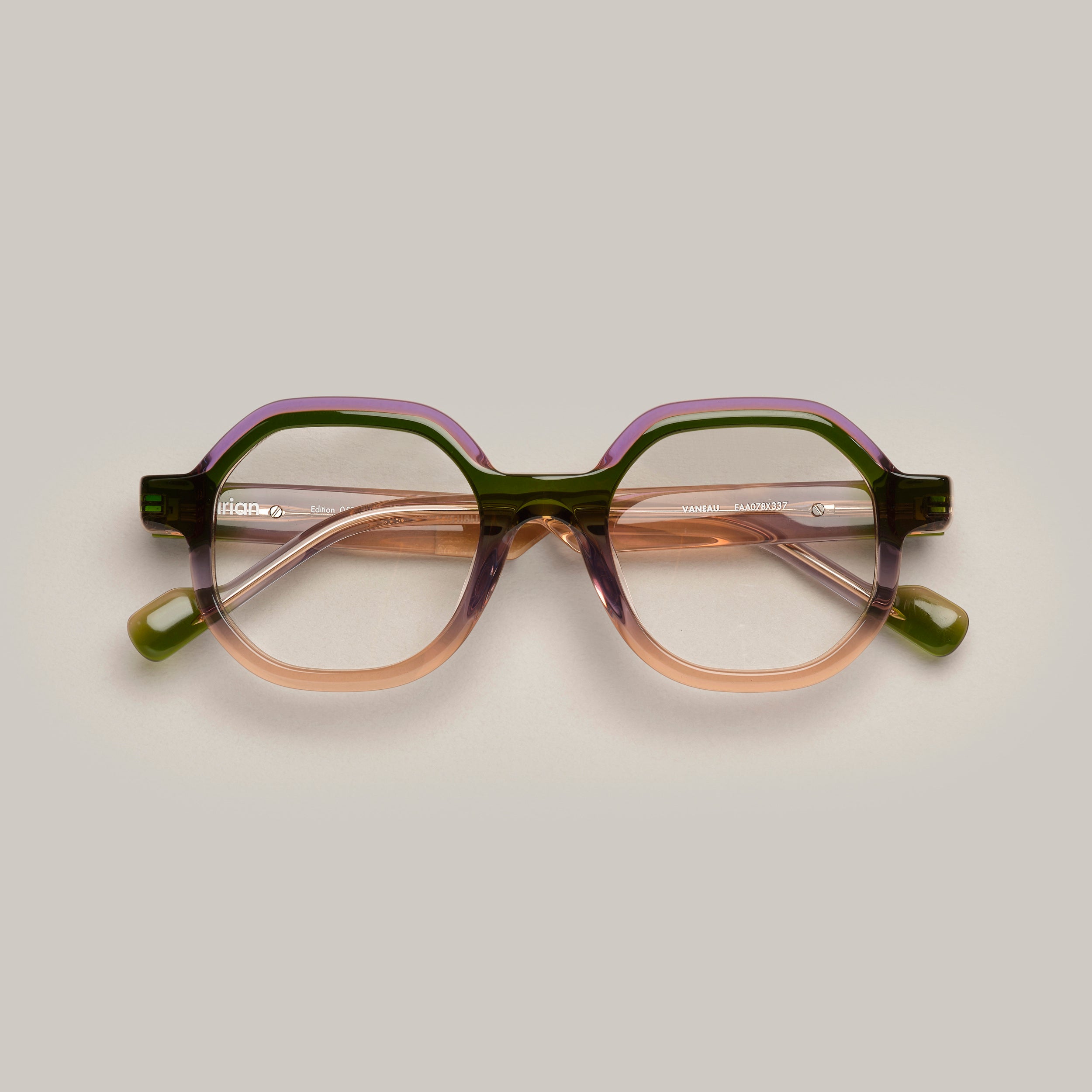 Tarian-eyewear-square-Vaneau-gradient-green-purple