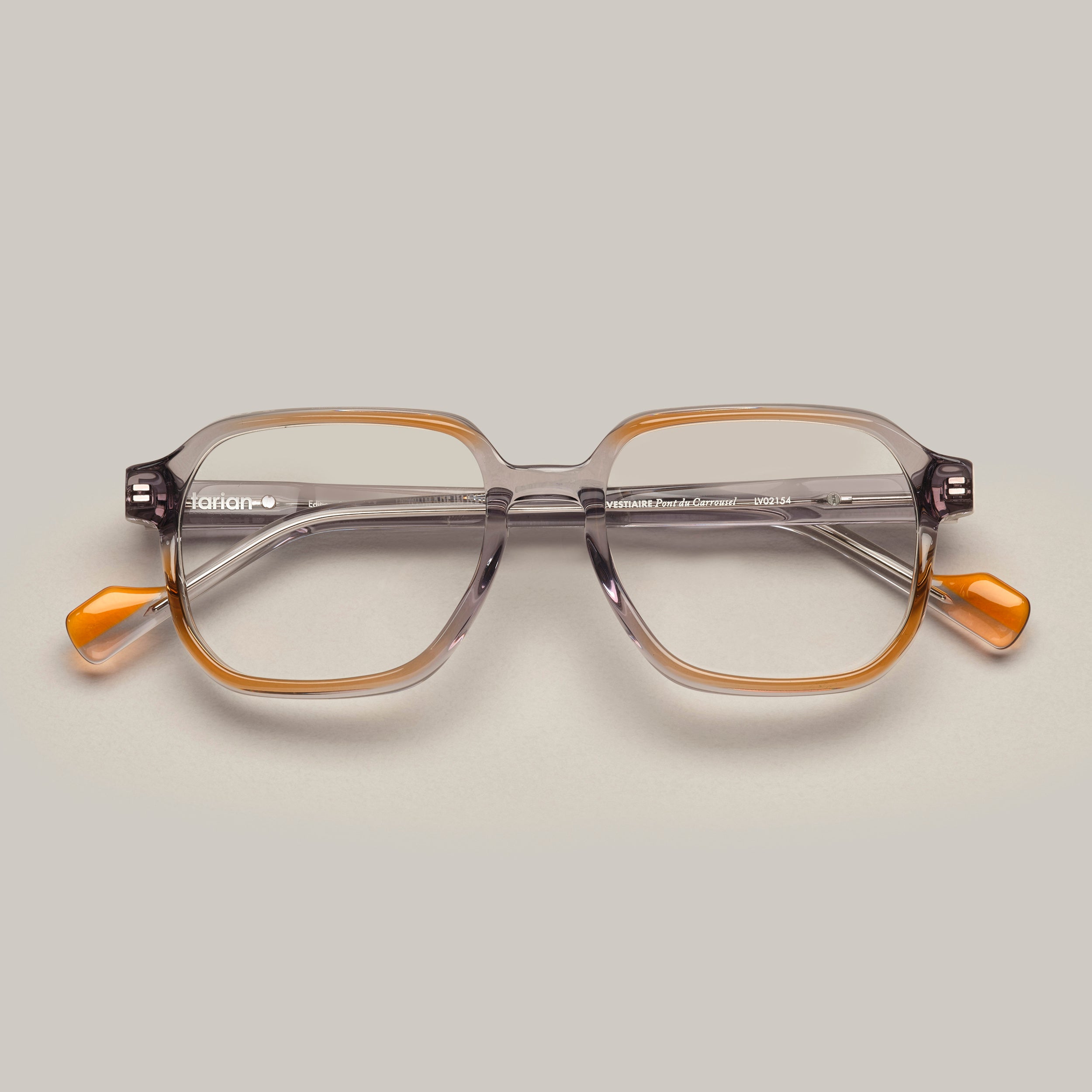 Tarian-Pont-du-Carrousel-large-rectangle-eyewear-grey-lightorange