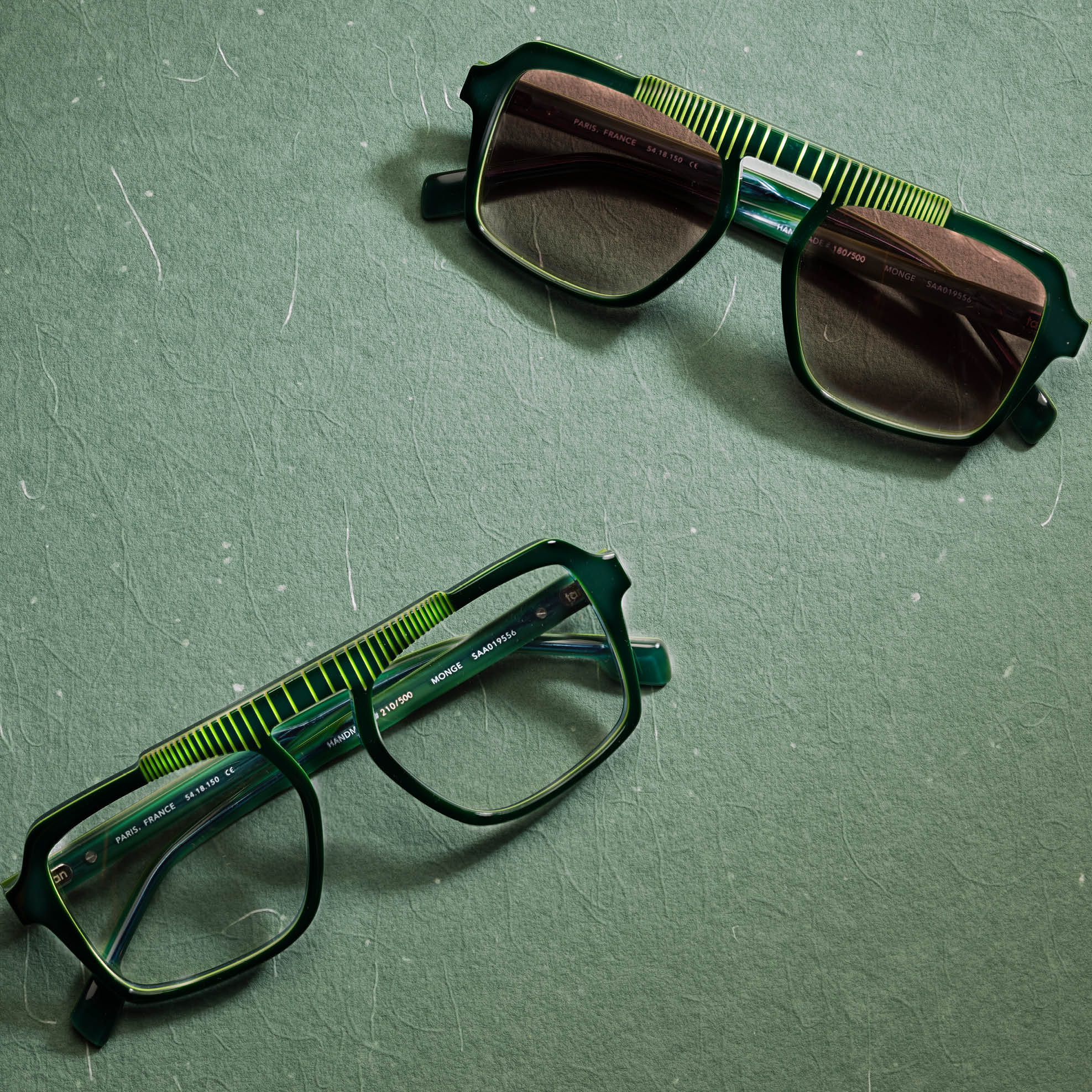 Tarian-Monge-pilot-eyewear-sunglasses-green-portrait