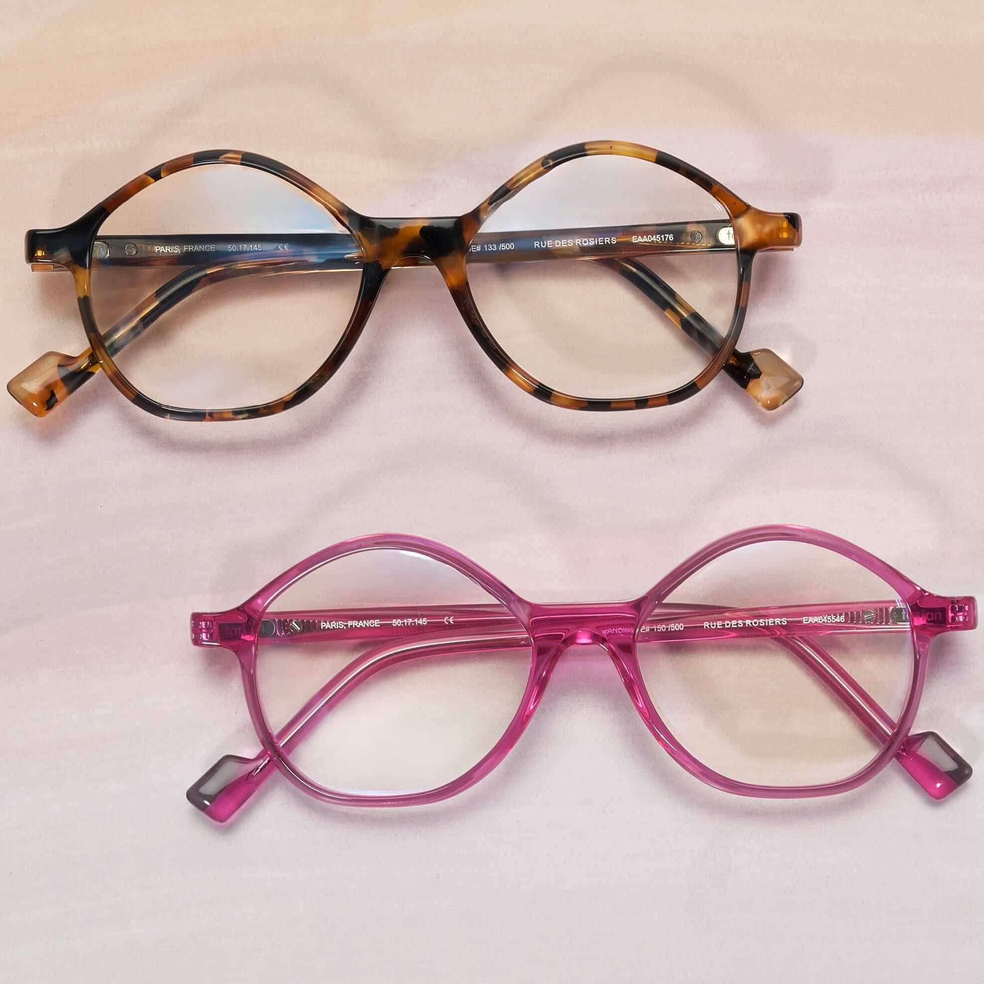 Tarian-Rue-des-Rosiers-oval-eyewear-grey-pink-tortoiseshell-beige