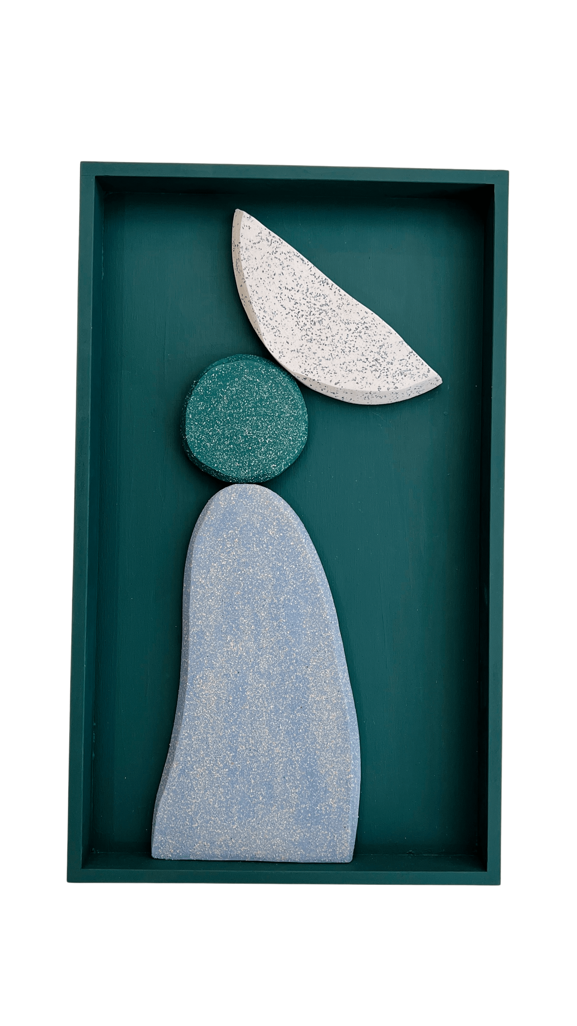 Tarian-Cielo-ceramic-frame-greenforest-white-lightblue