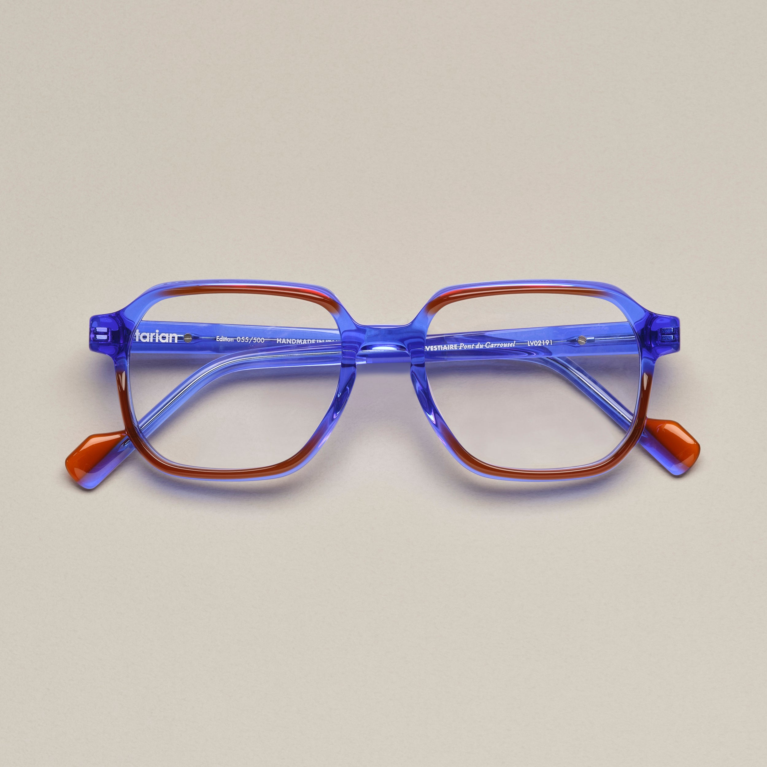 Tarian-Pont-du-Carrousel-large-rectangle-eyewear-blue-caramel