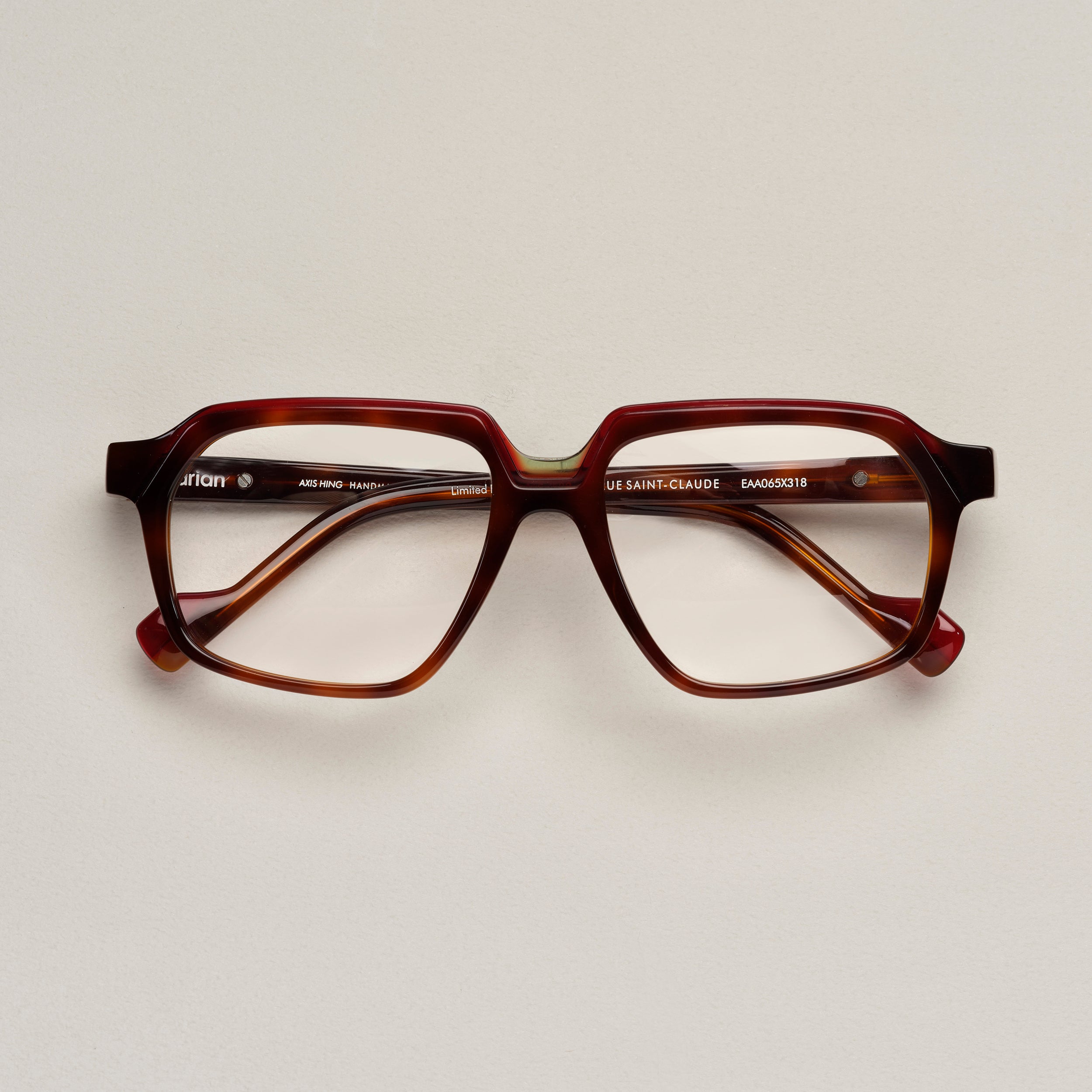 Tarian-Rue-Saint-Claude-large-rectangle-eyewear-burgundy-tortoiseshell-green