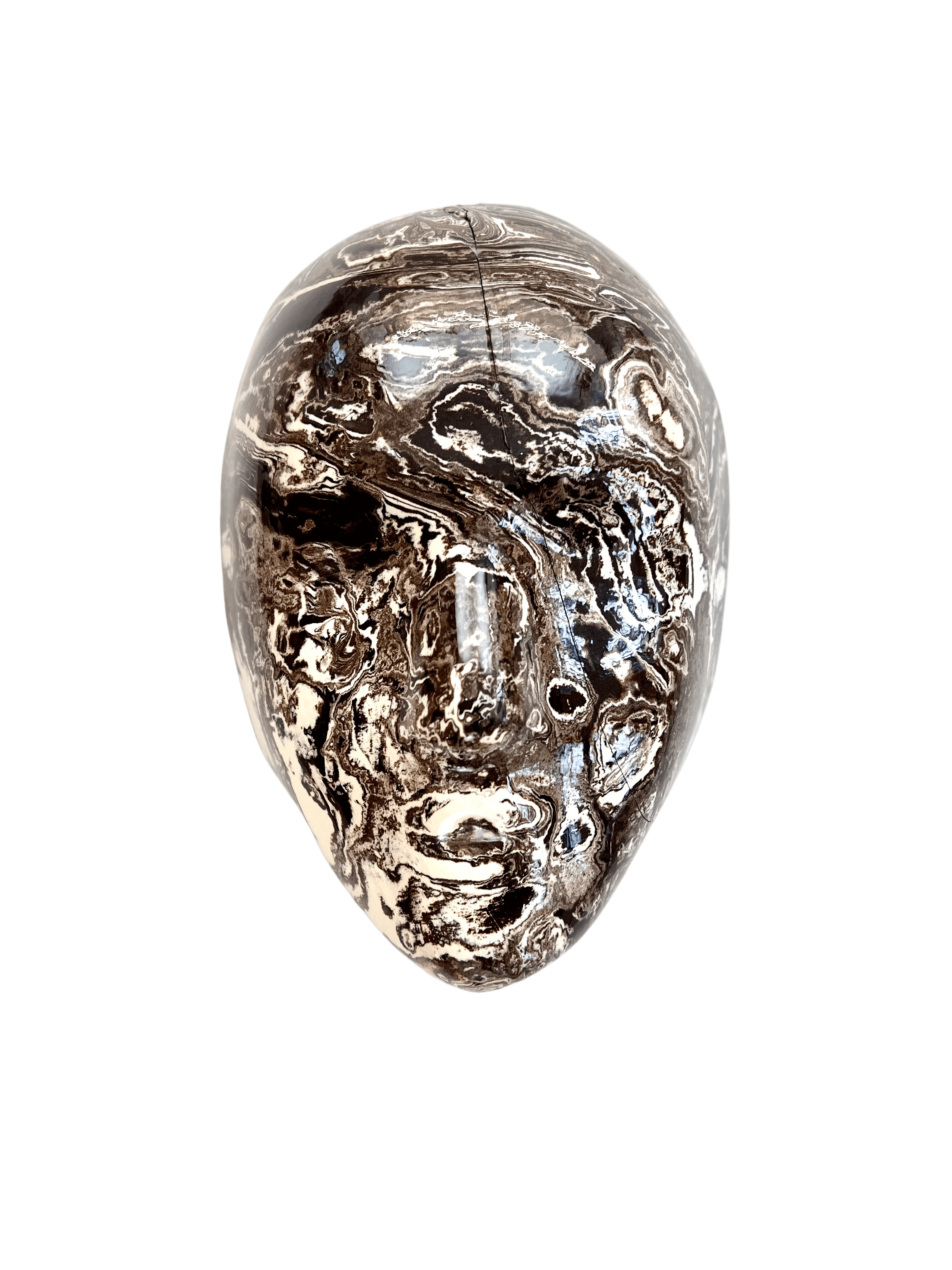 Tarian-mask-ceramic-white-black