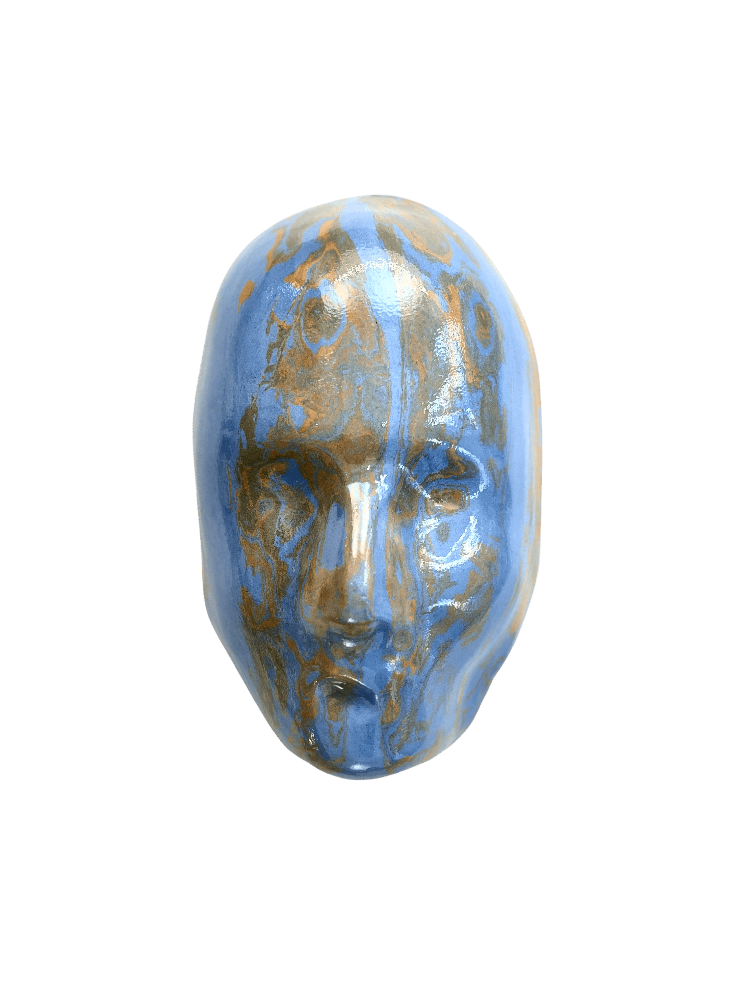 Tarian-mask-ceramic-orange-blue
