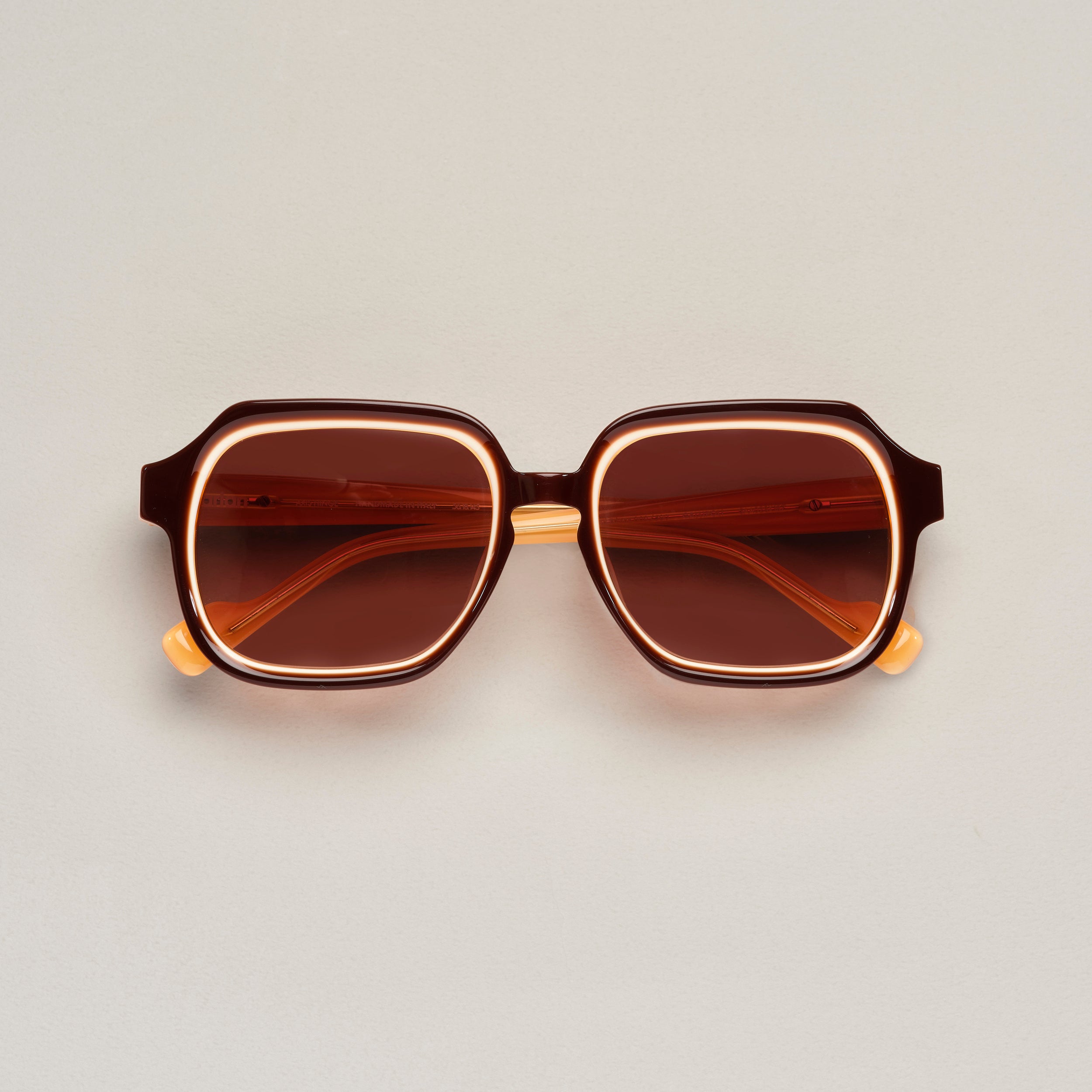 Tarian-Gallipoli-large-rectangle-sunglasses-brown-orange-white