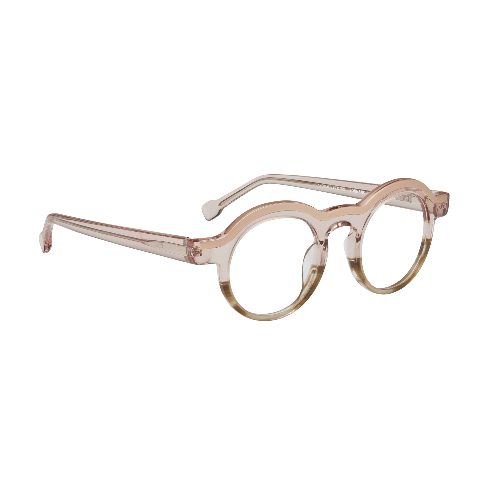 Tarian-Bonne-Nouvelle-round-eyewear-clear-light-pink