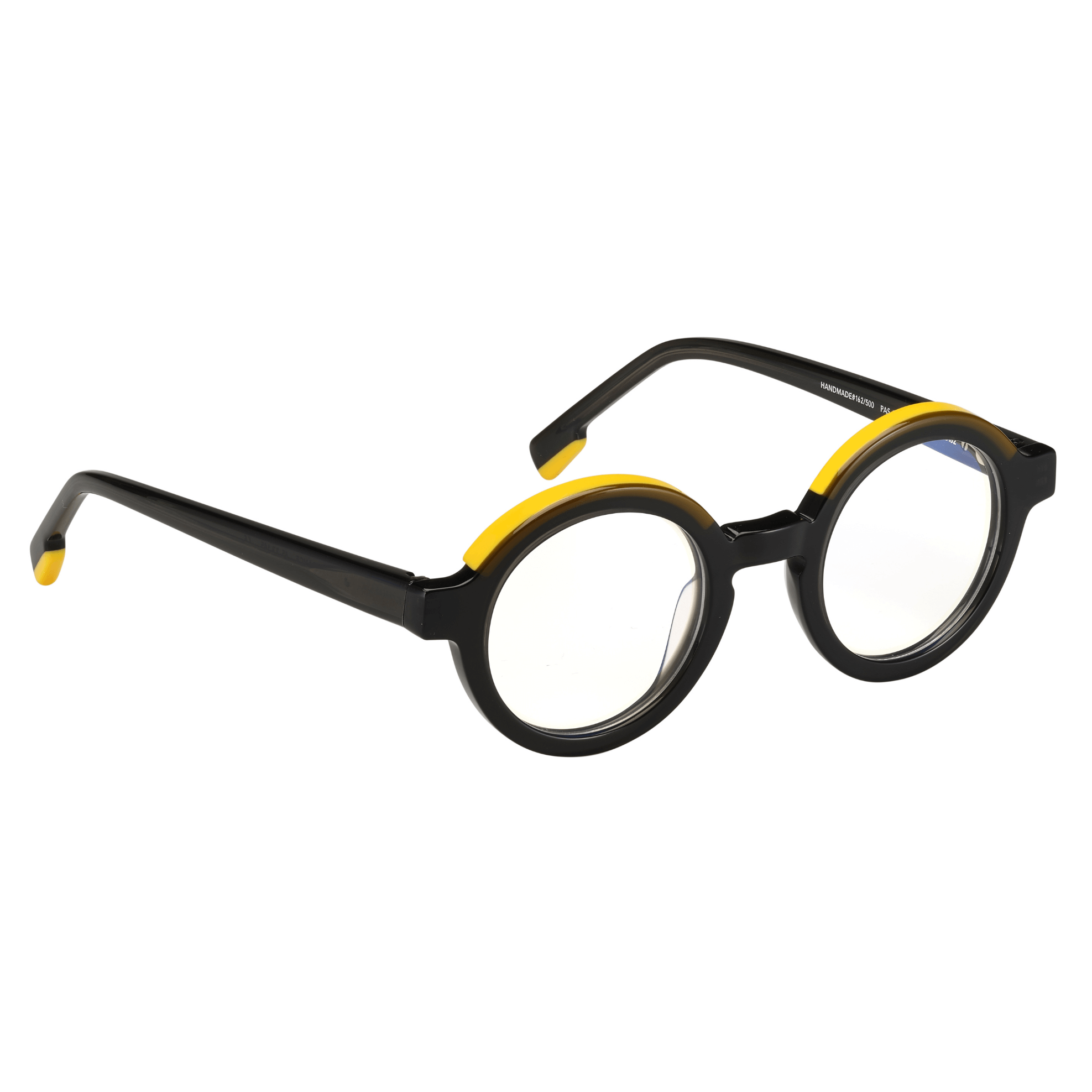 Tarian-Pas-de-la-Mule-round-eyewear-black-yellow