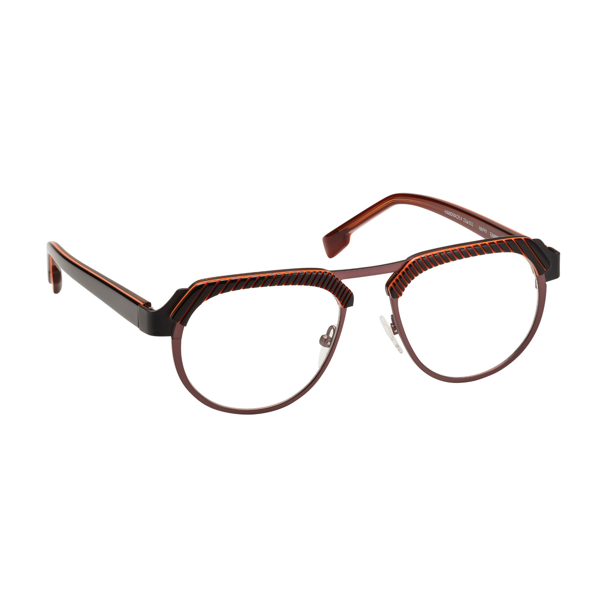 Tarian-Smiley-pantos-oval-eyewear-black-orange