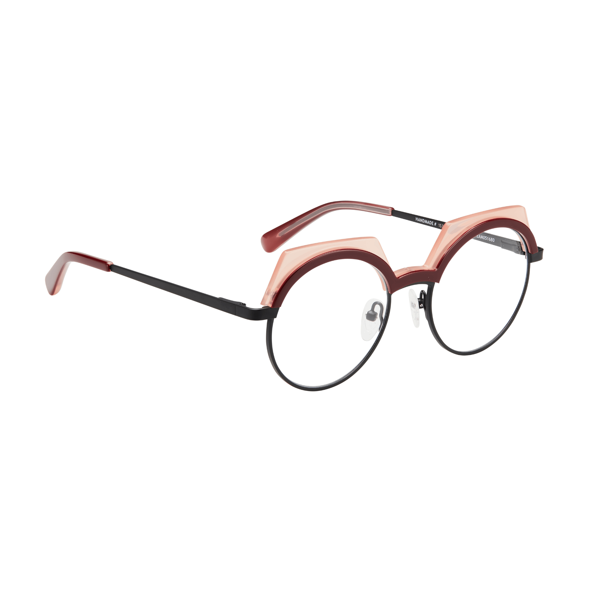 Tarian-Ischia-round-eyewear-red-pink-black