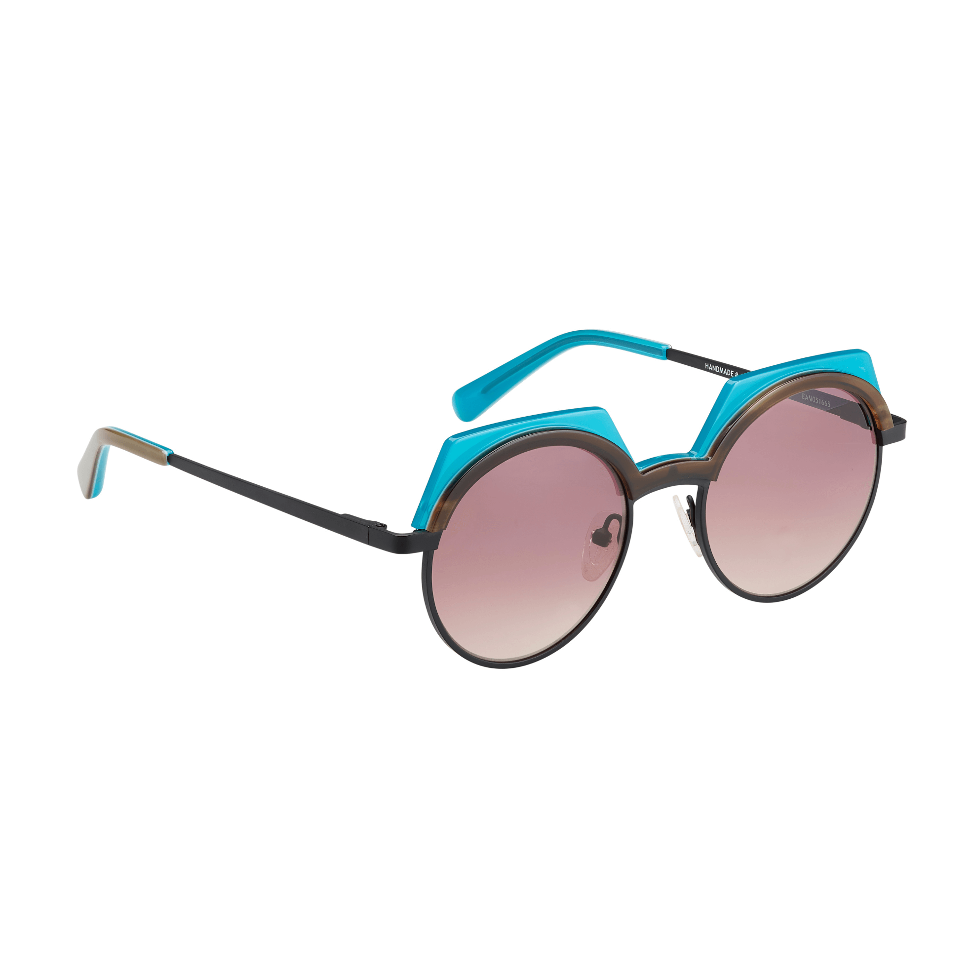 Tarian-Ischia-round-sunglasses-blue-turtleshell-black