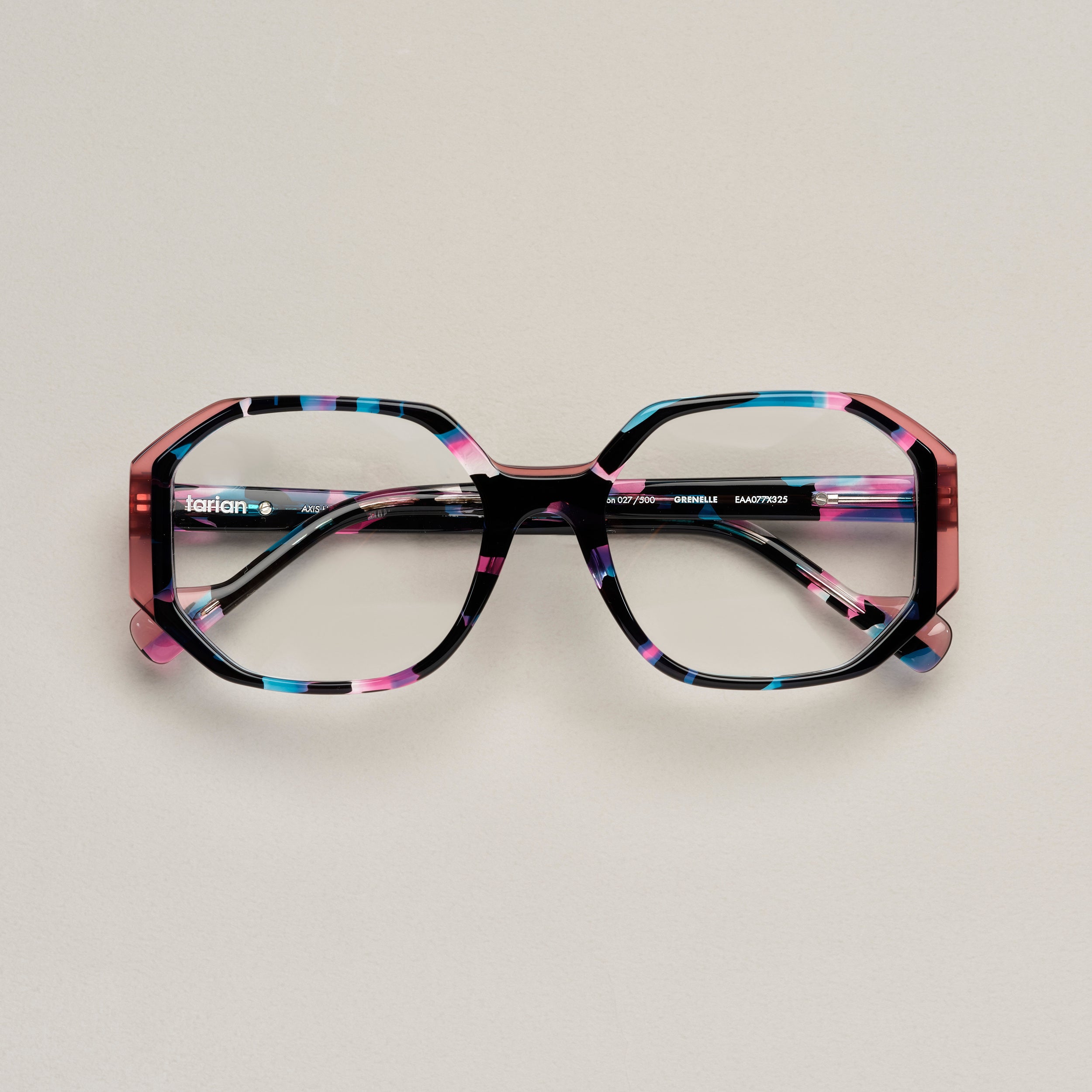 Tarian-Grenelle-square-eyewear-tortoiseshell-black-blue-pink-clearpink