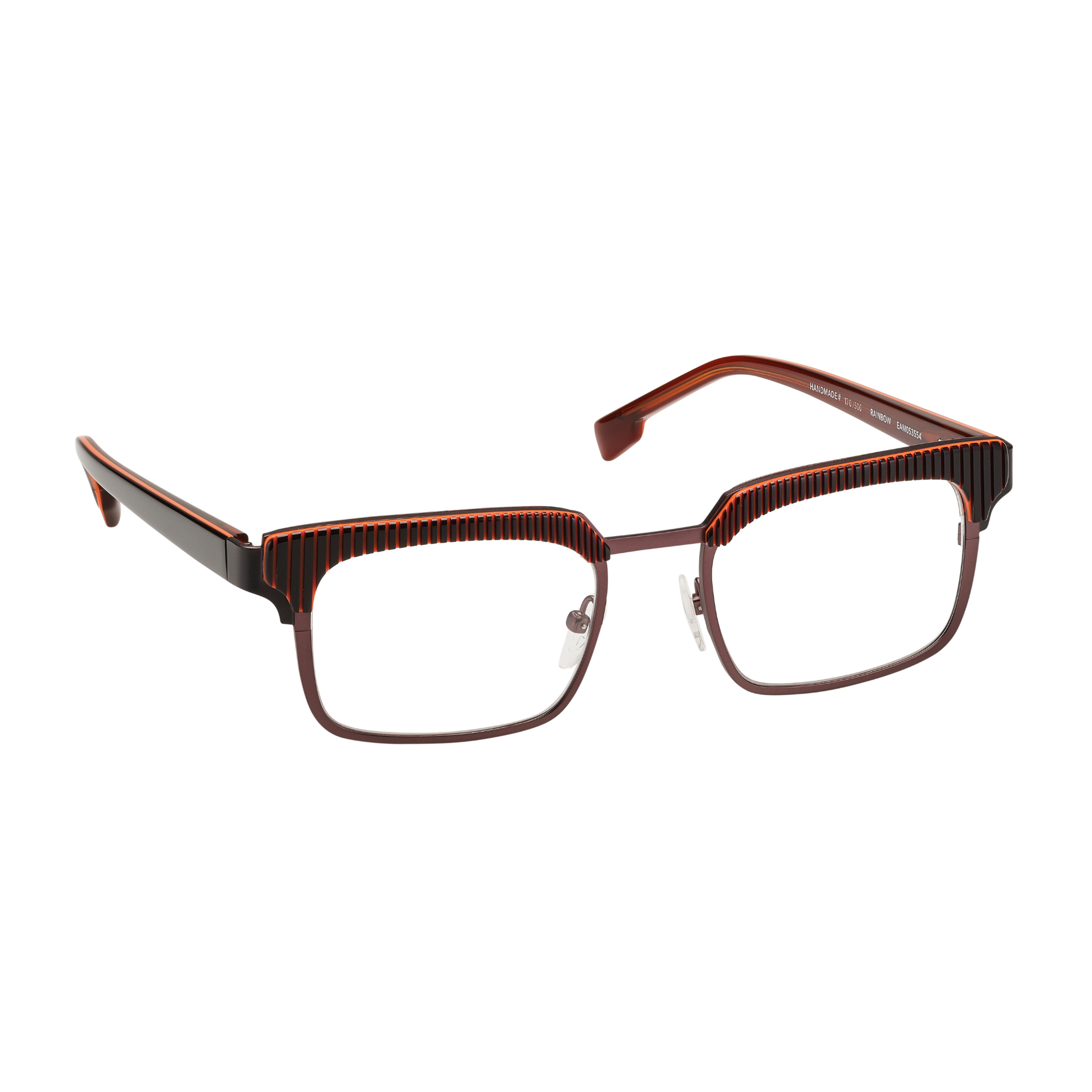 Tarian-Rainbow-rectangle-eyewear-black-orange