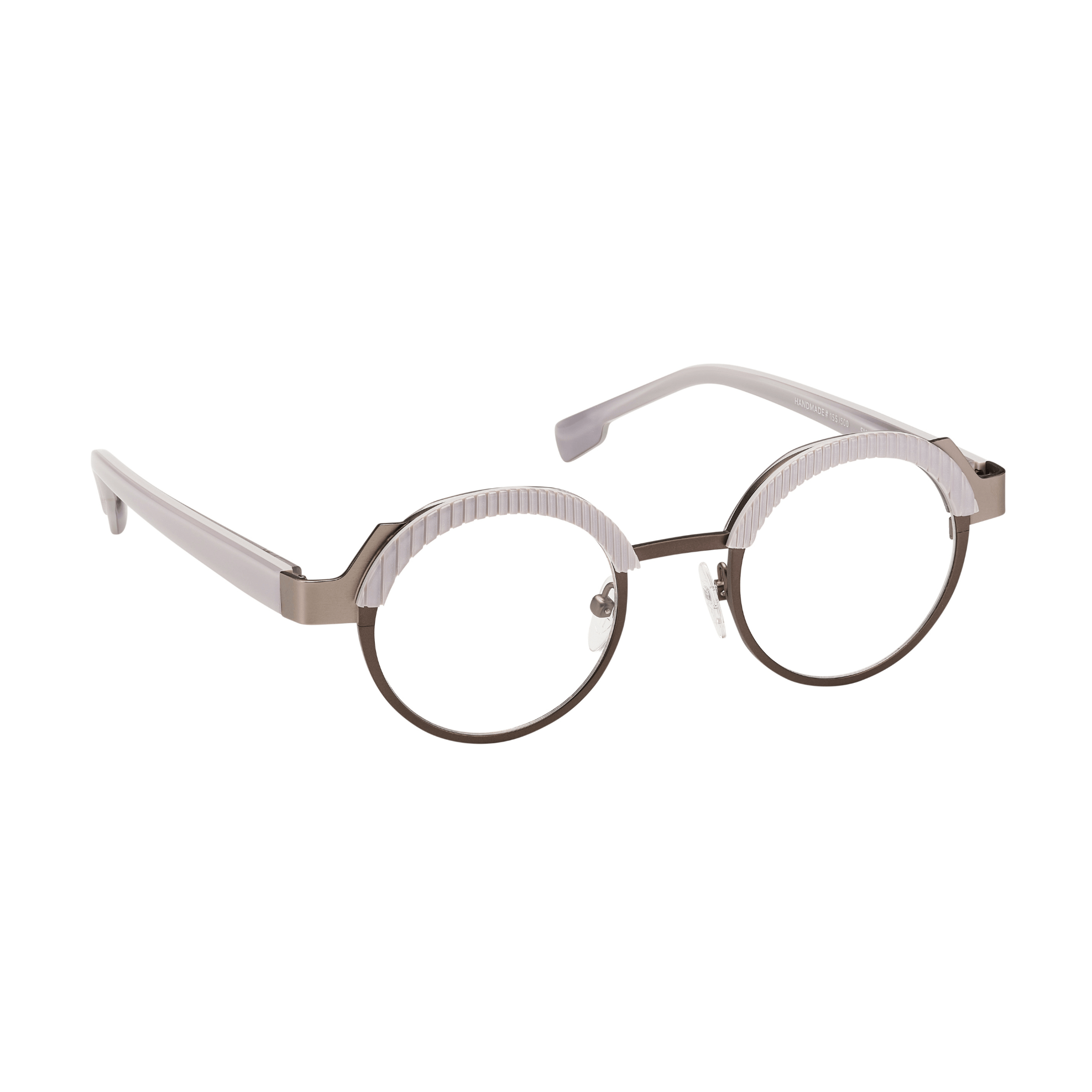Tarian-Smiley-round-eyewear-white-grey