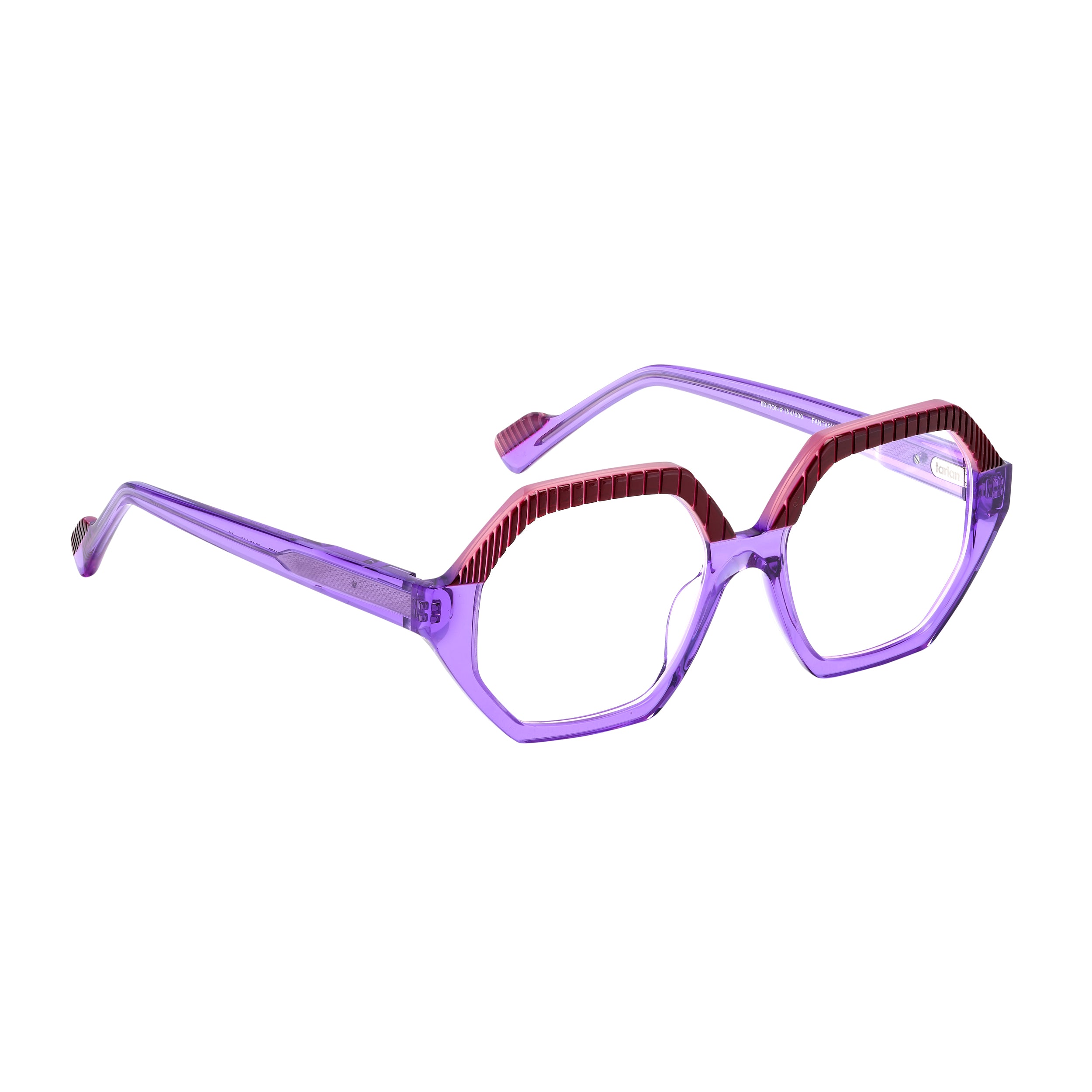 Tarian-Fantasy-large-hexagon-eyewear-clearpurple-burgundy-pink