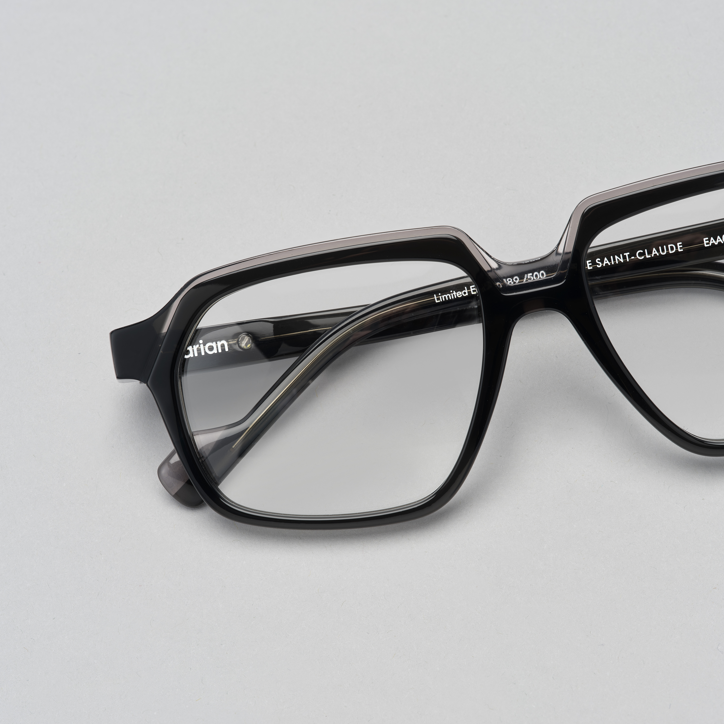 Tarian-Rue-Saint-Claude-large-rectangle-eyewear-black-cleargrey