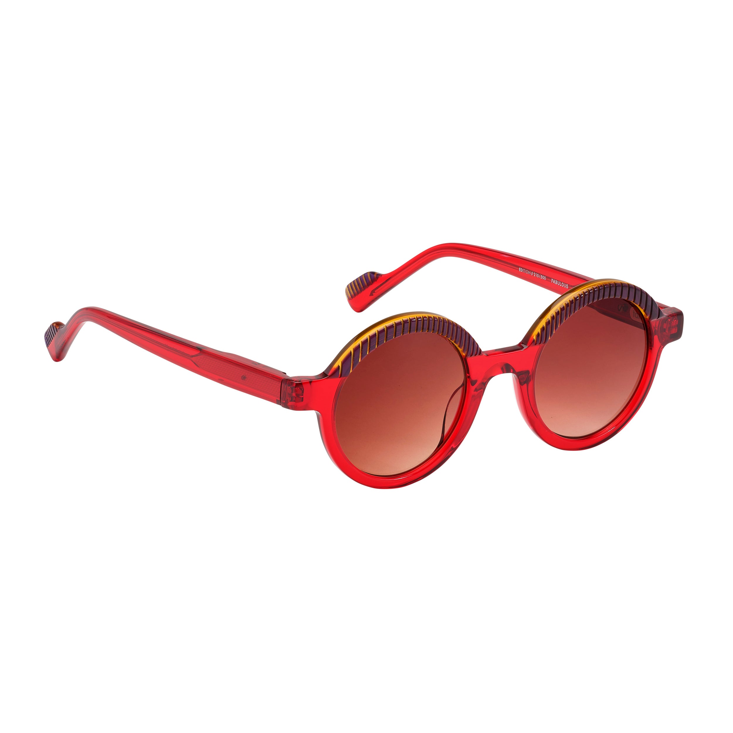 Tarian-Fabulous-round-sunglasses-red-orange-darkpurple