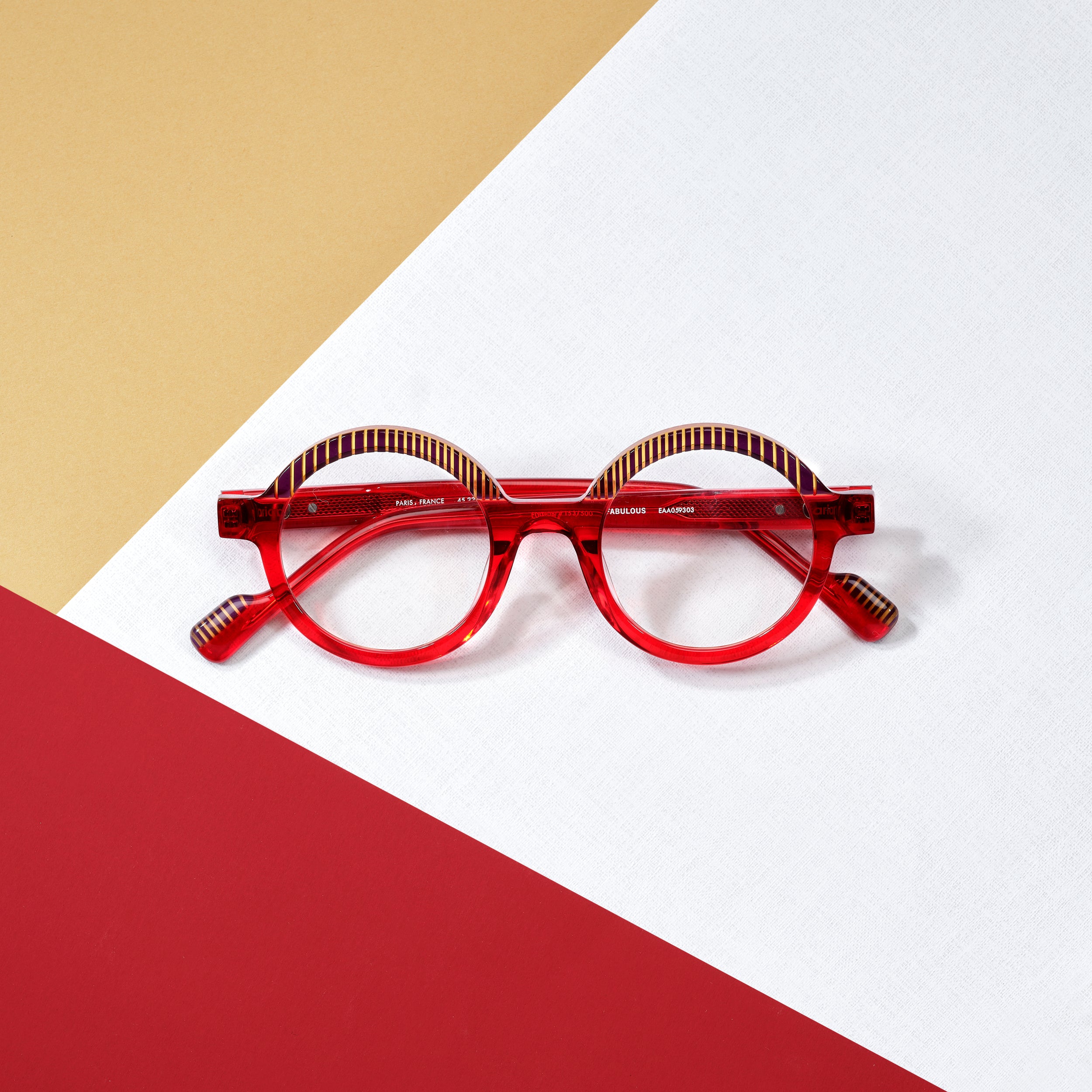 Tarian-Fabulous-round-eyewear-red-orange-darkpurple
