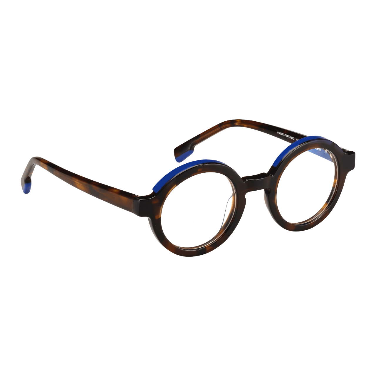 Tarian-Pas-de-la-Mule-round-eyewear-dark-turtleshell-blue