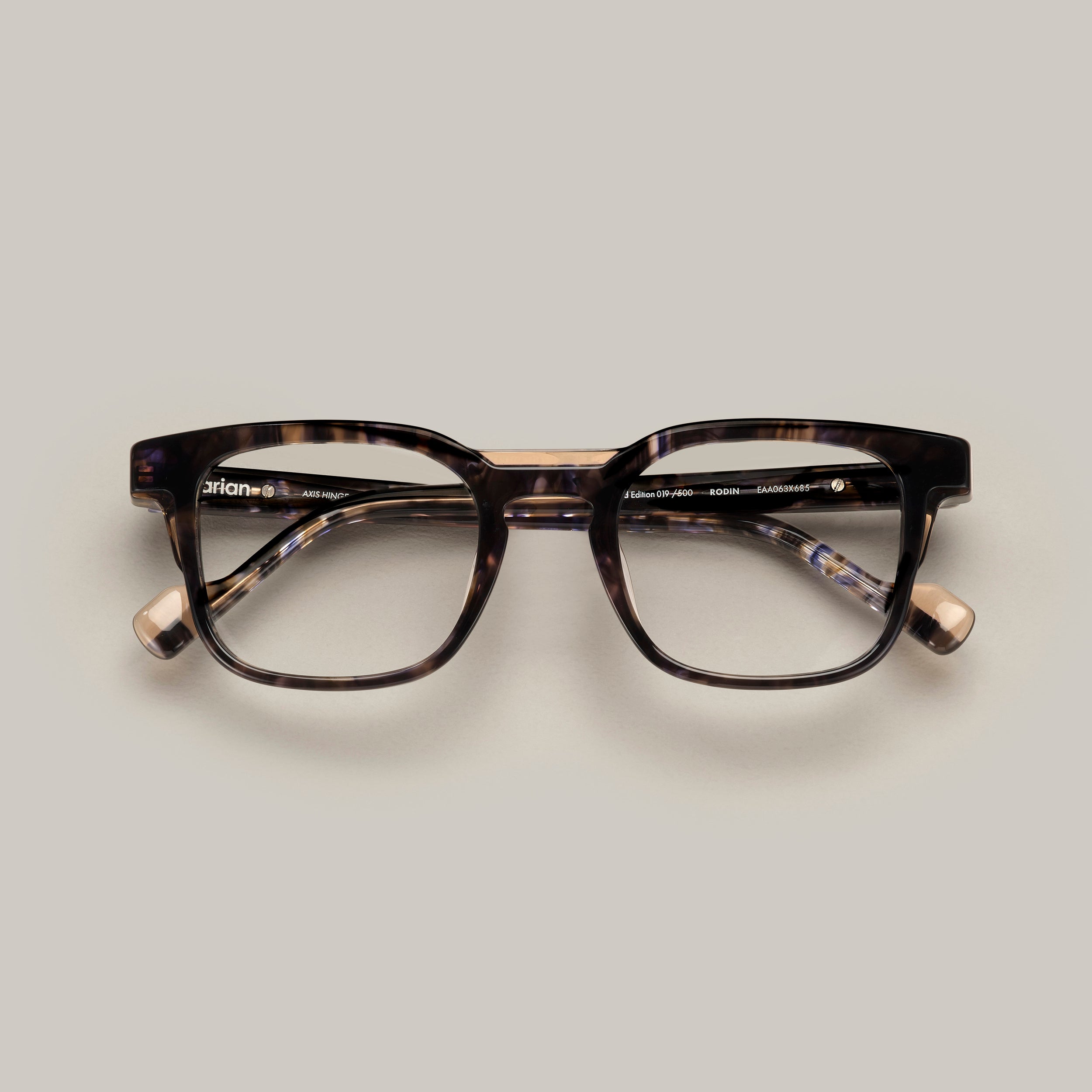 Tarian-Rodin-rectangle-eyewear-blue-tortoiseshell