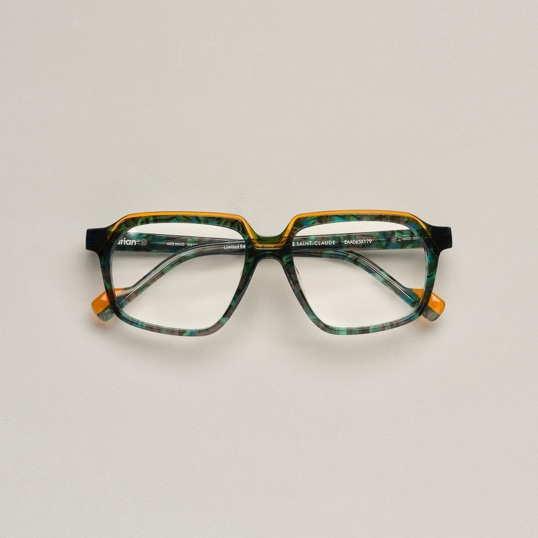 Tarian-Rue-Saint-Claude-large-rectangle-eyewear-green-turtleshell-orange