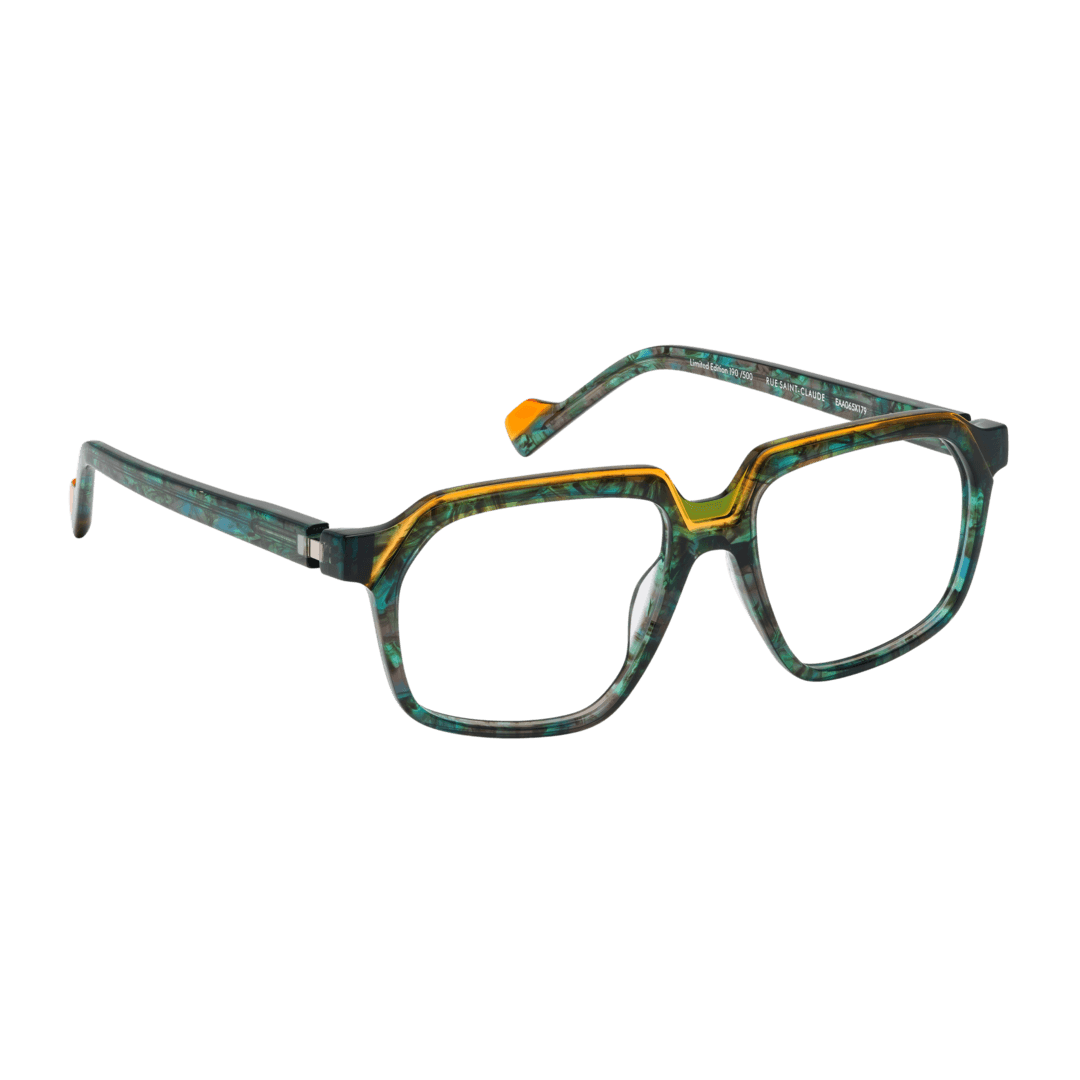 Tarian-Rue-Saint-Claude-large-rectangle-eyewear-green-turtleshell-orange