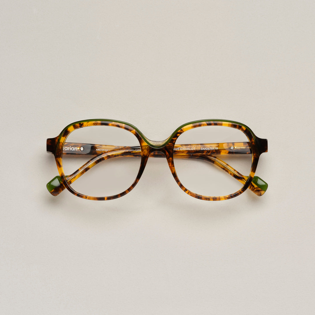 Tarian-Rue-Charlot-large-oval-eyewear-turtleshell-green