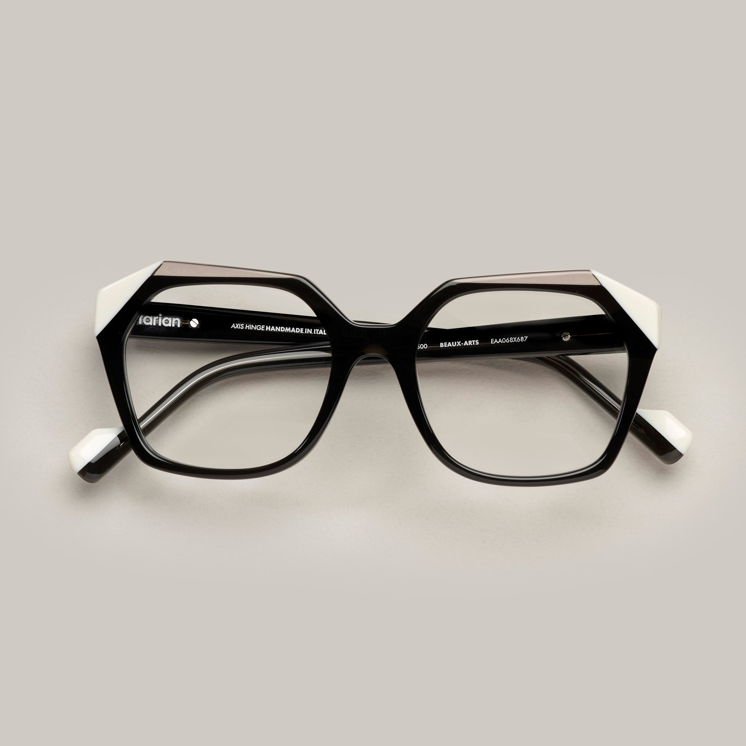 Tarian-Beaux-Arts-large-rectangle-cateye-eyewear-black-white-clear