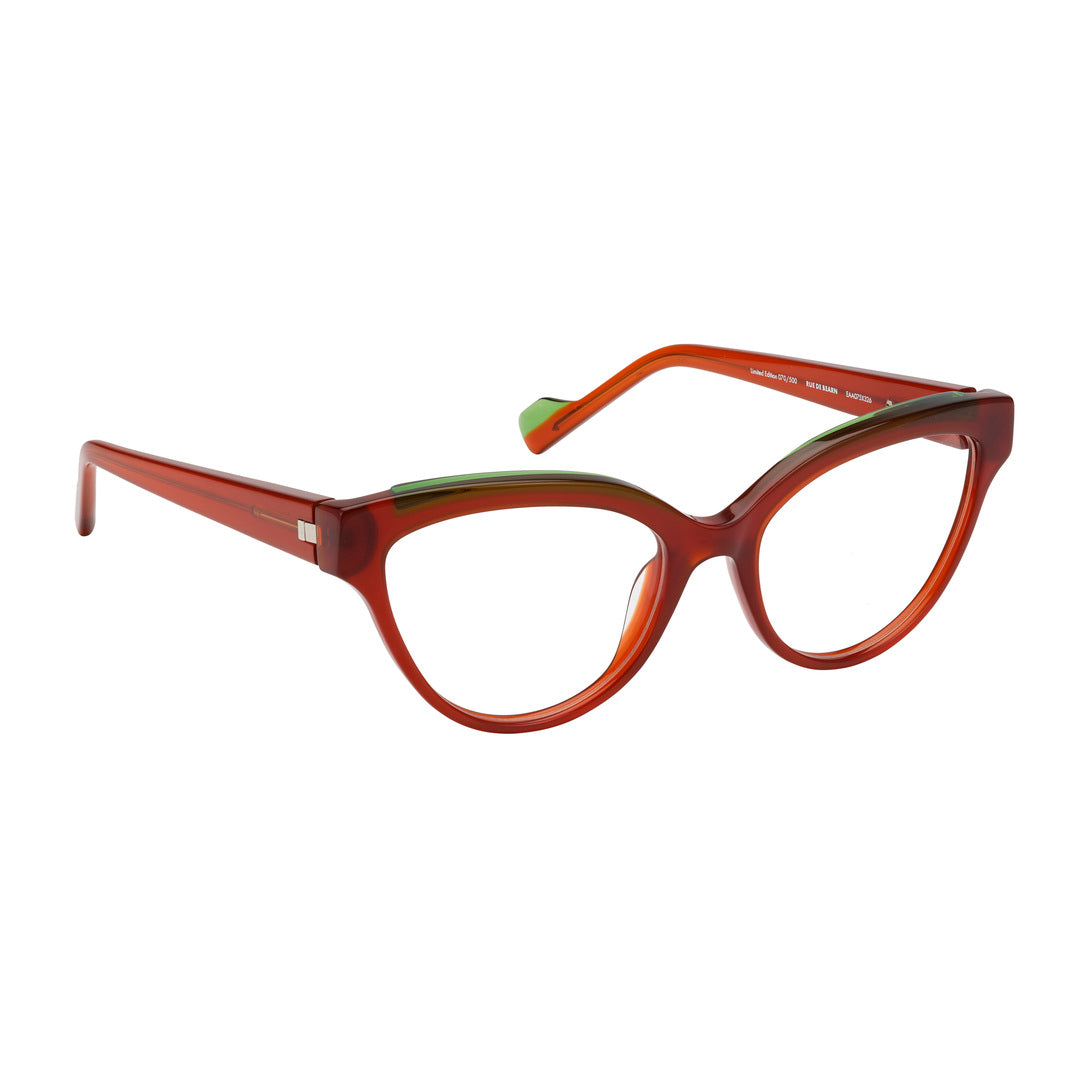 Tarian-Rue-de-Bearn-cateye-eyewear-orange-green