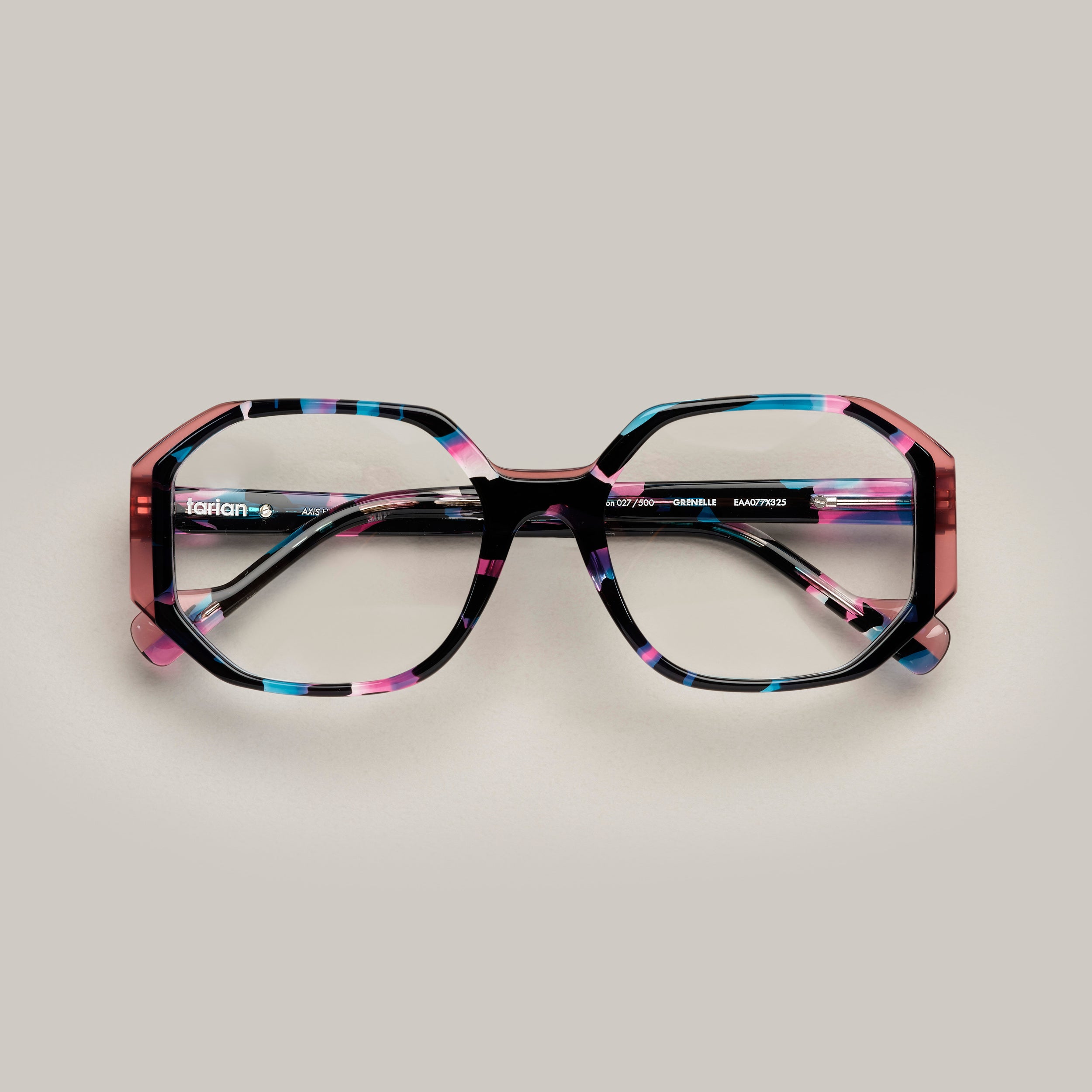 Tarian-Grenelle-square-eyewear-tortoiseshell-black-blue-pink-clearpink