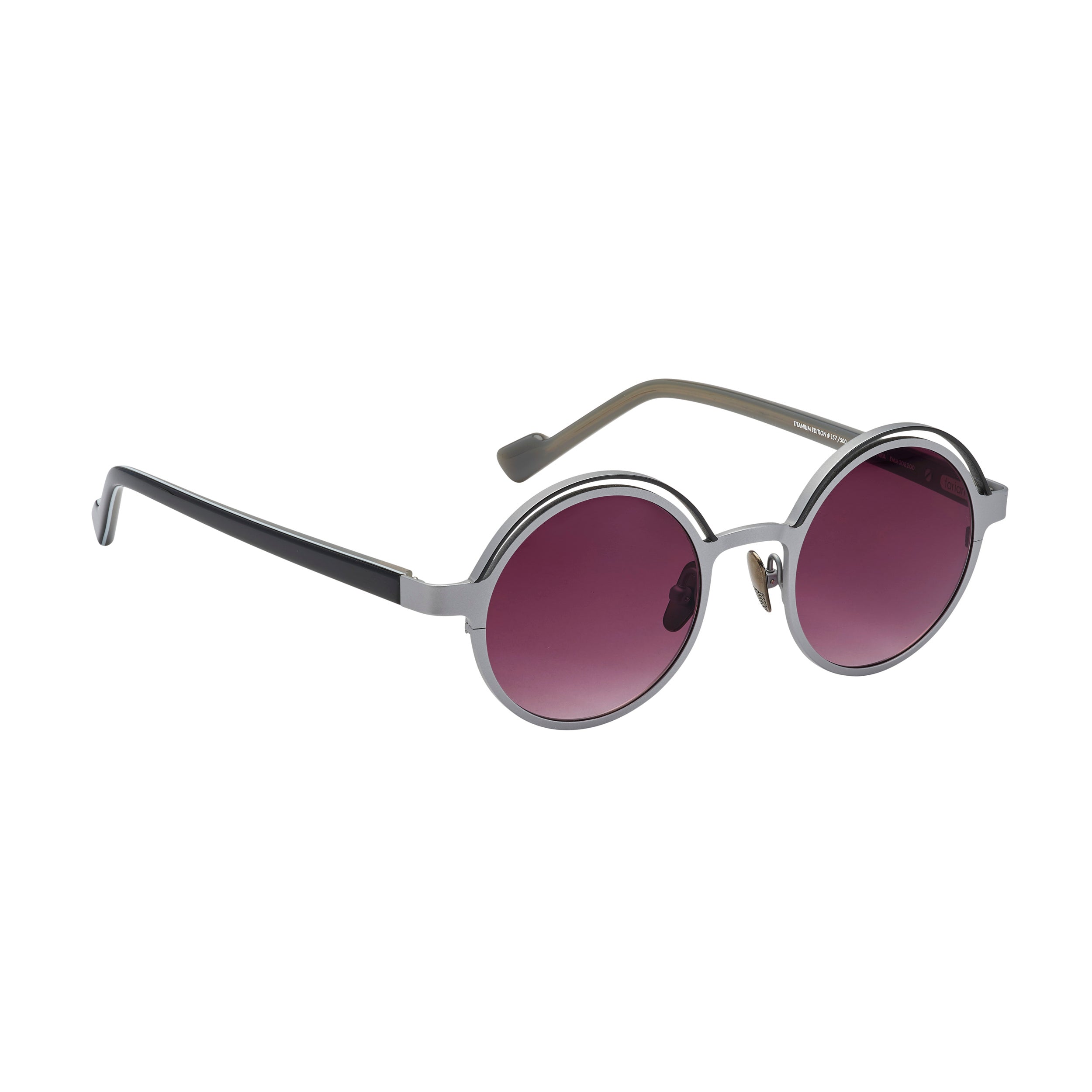 Tarian-Sadogashima-round-sunglasses-grey
