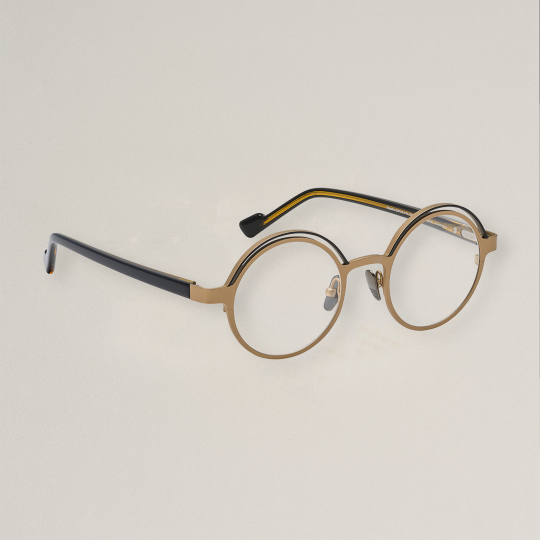 Tarian-Sadogashima-round-eyewear-gold-black