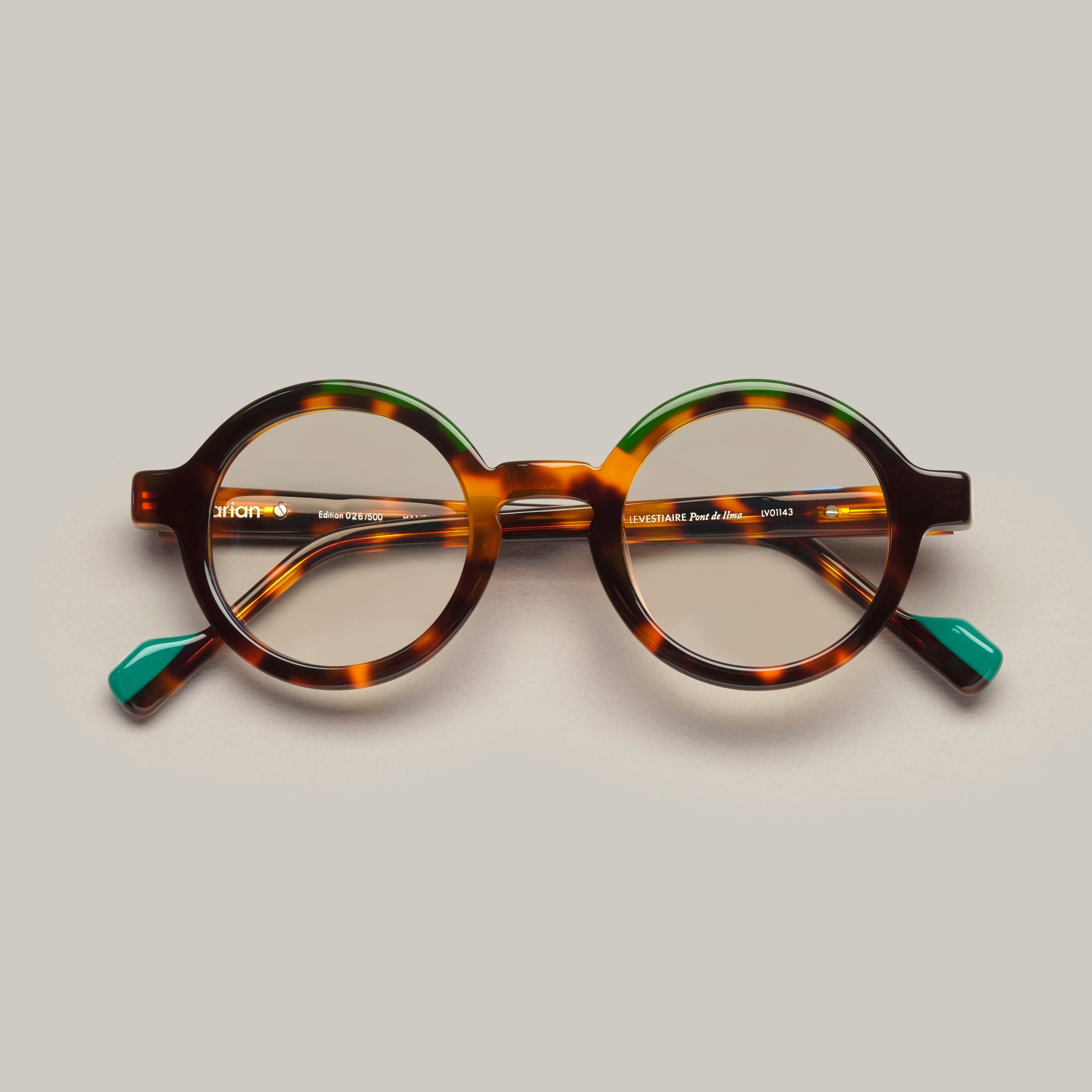 Tarian Pont de l'Alma tortoise shell and green eyewear