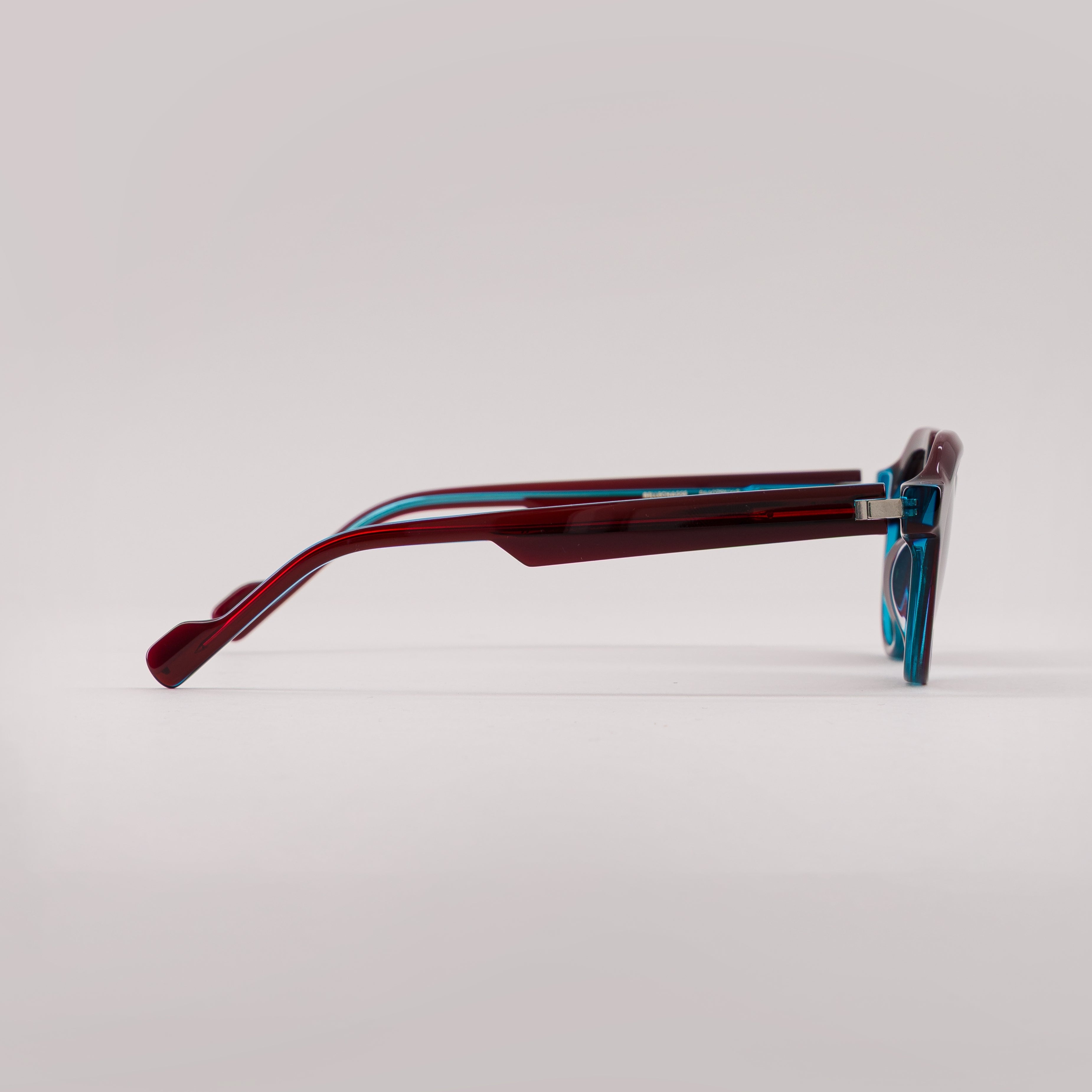 Tarian Paris — Bellechasse sun — lunettes solaire #color_Dark red and turquoise