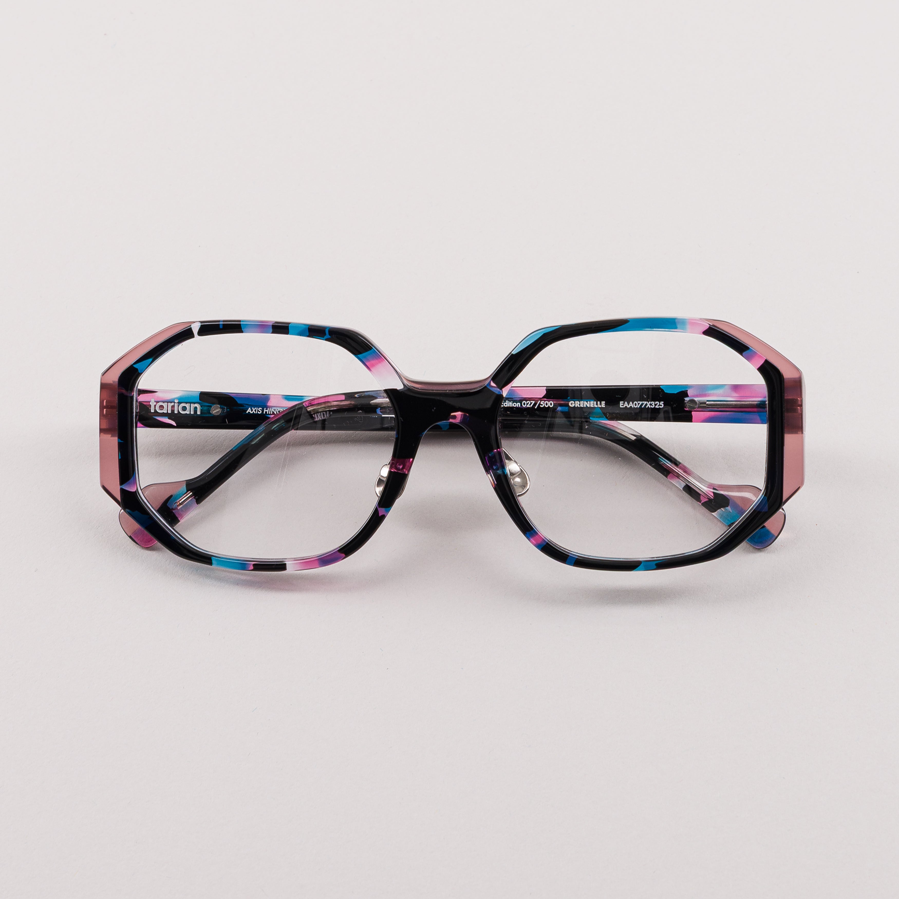 #couleur_Écaille multicolore rose et bleu