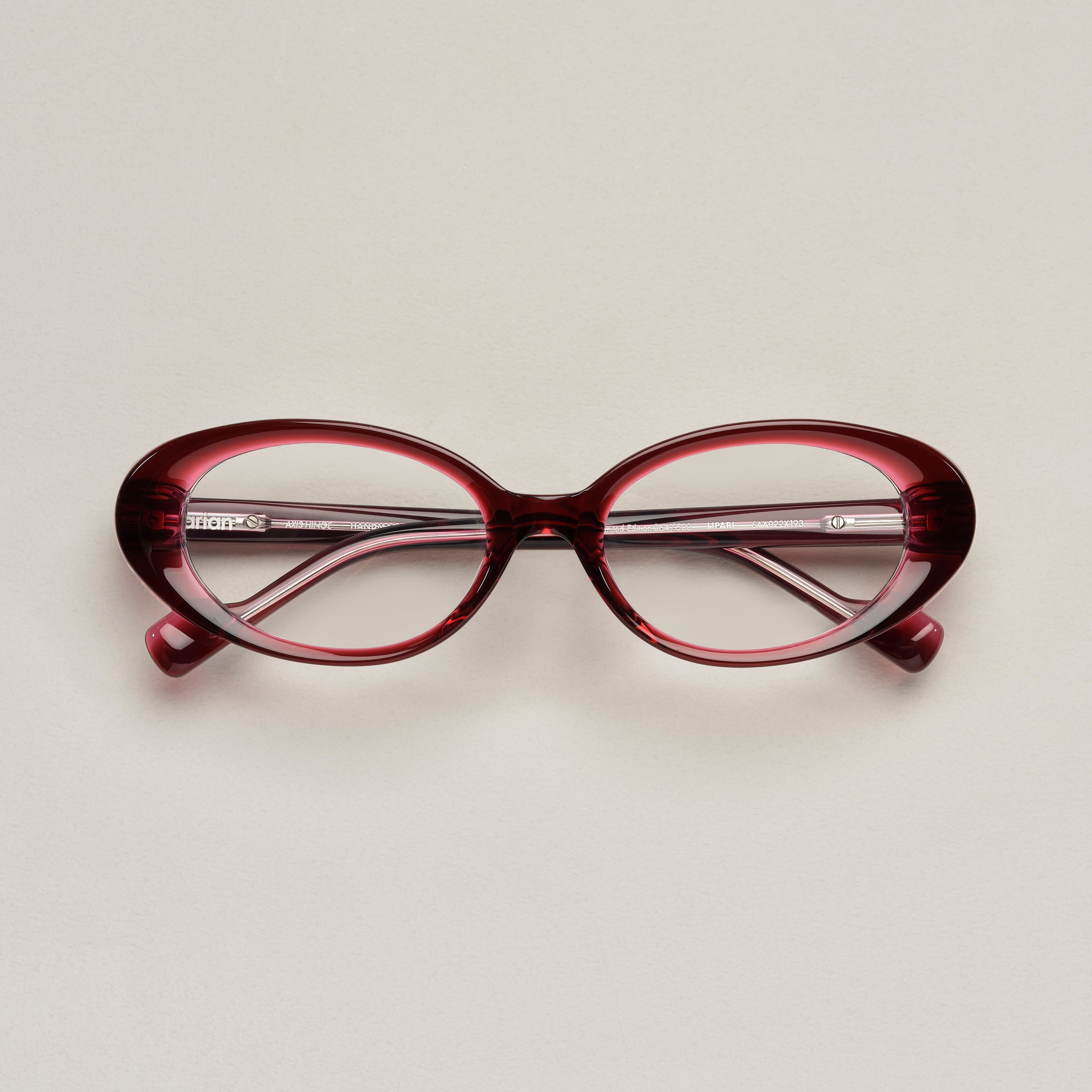 Tarian-Lipari-small-oval-cateye-eyewear-burgundy-to-clear