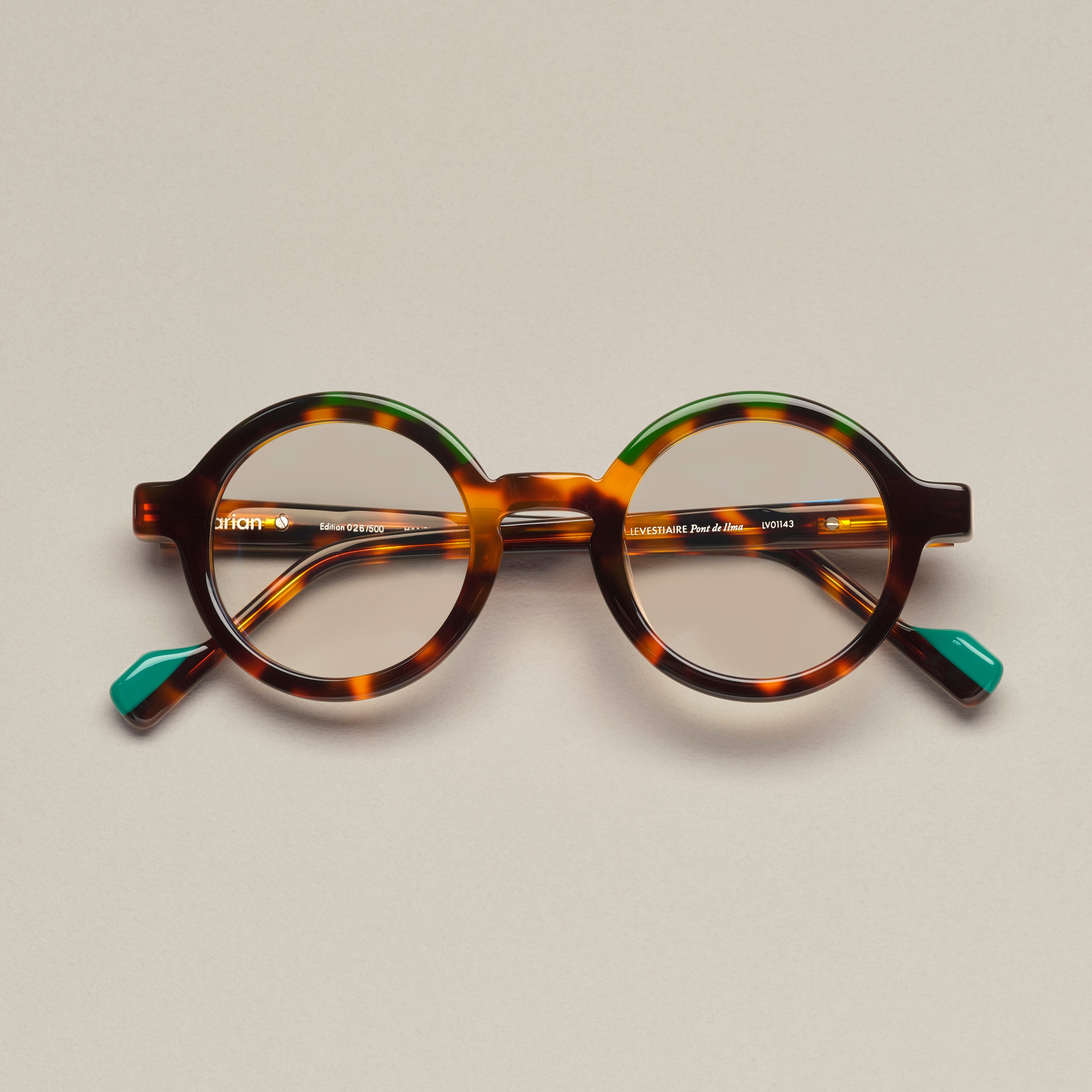 Tarian Pont de l'Alma tortoise shell and green eyewear