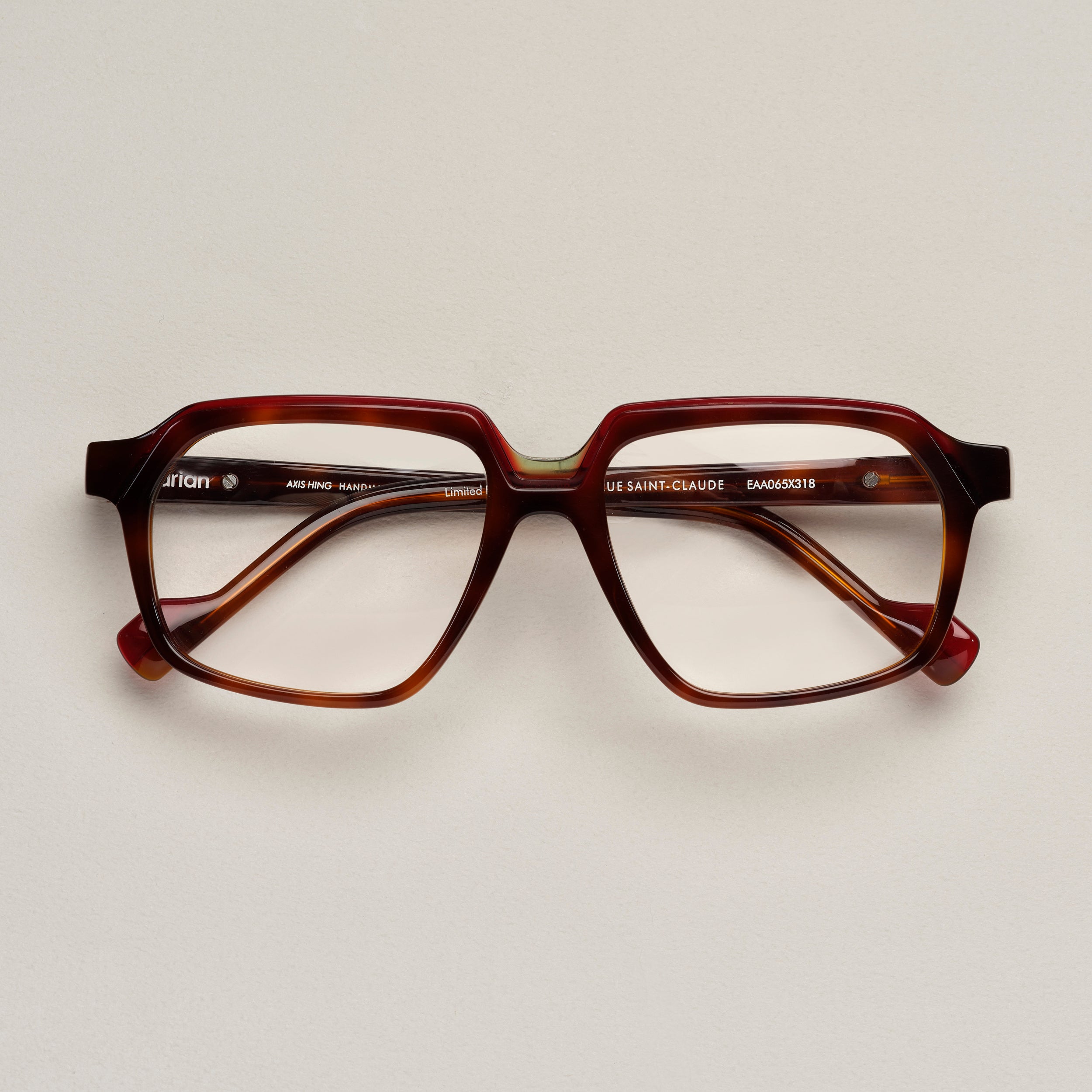 Tarian-Rue-Saint-Claude-large-rectangle-eyewear-burgundy-tortoiseshell-green
