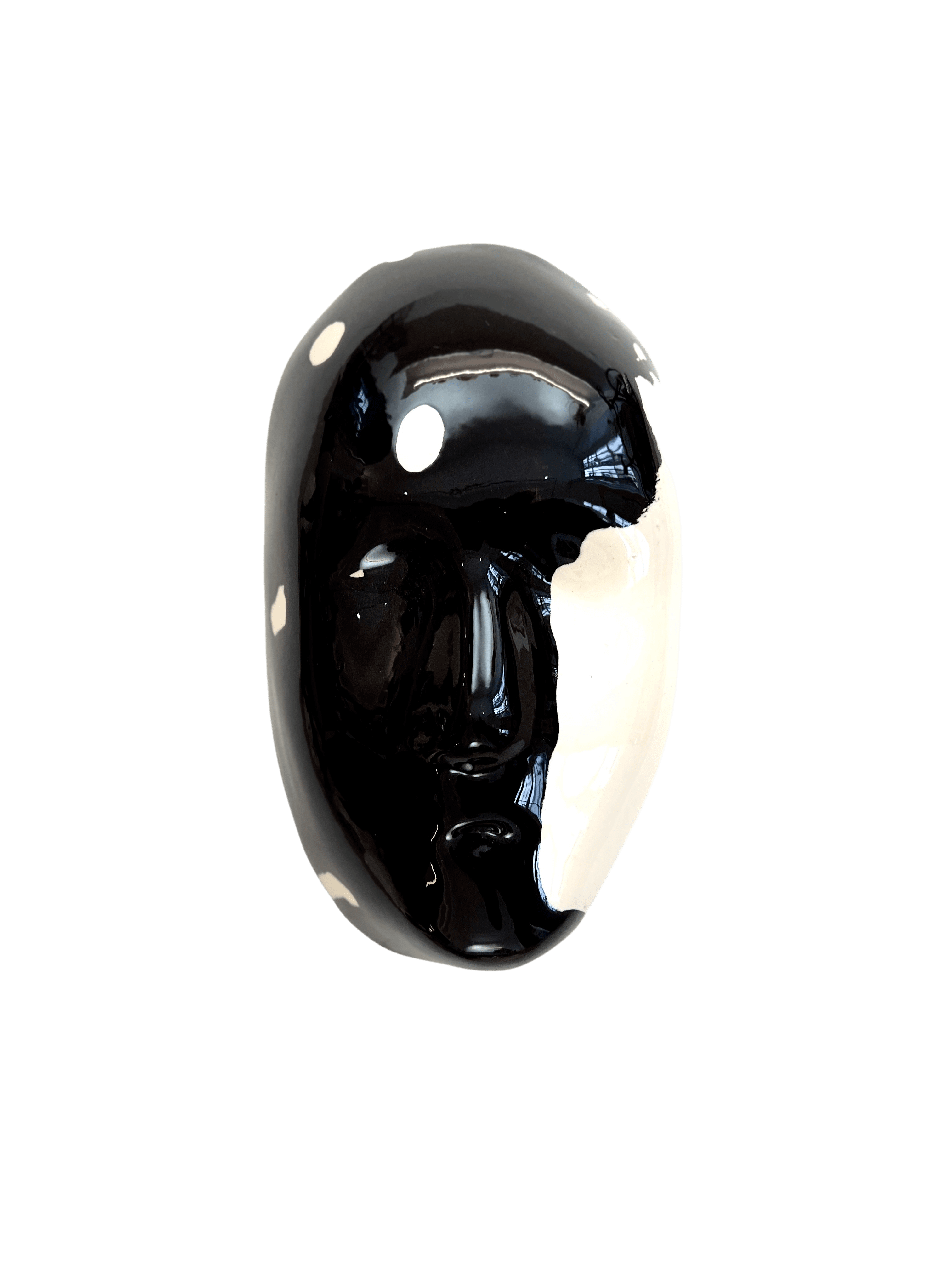 Tarian-mask-ceramic-white-black