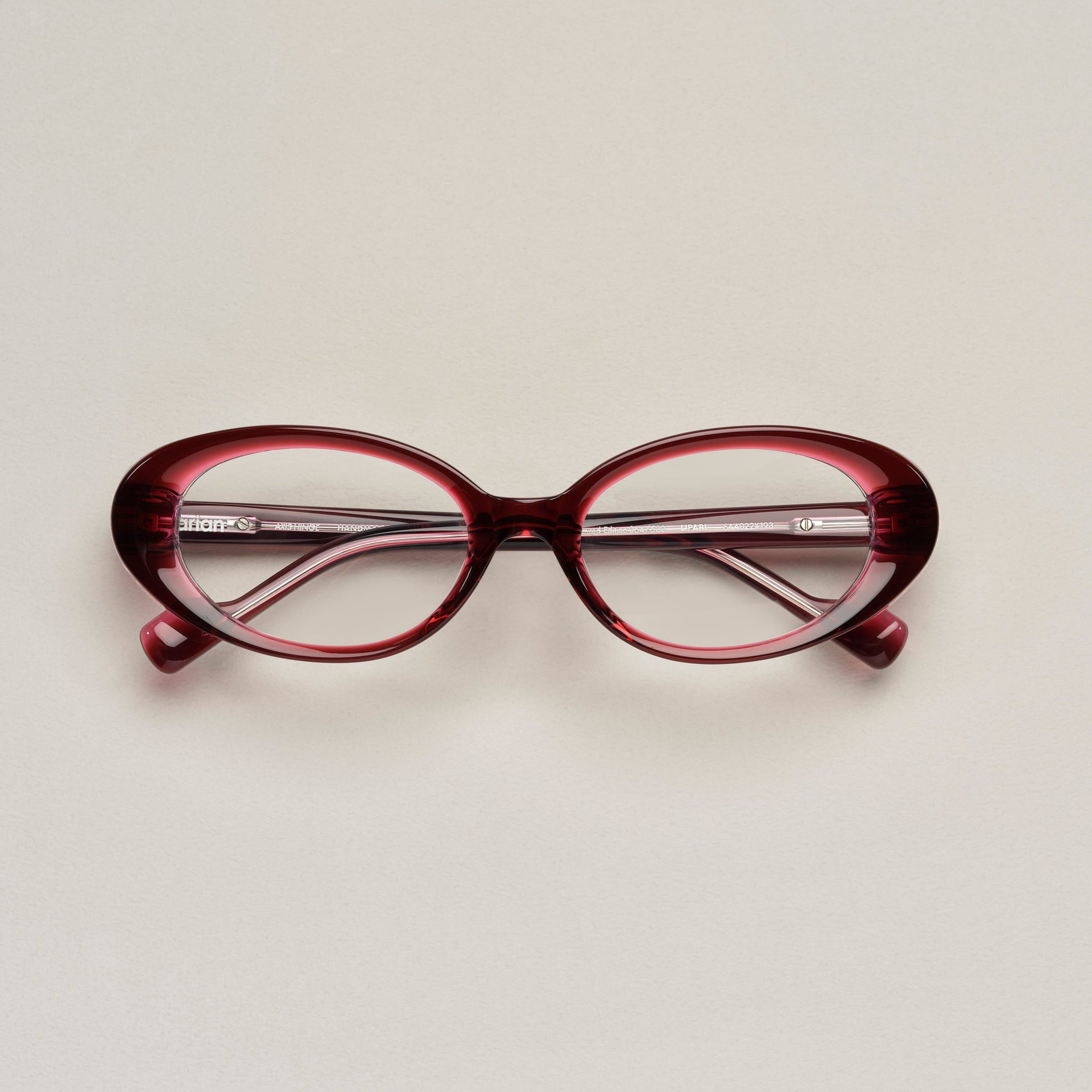 Tarian-Lipari-small-oval-cateye-eyewear-burgundy-to-clear