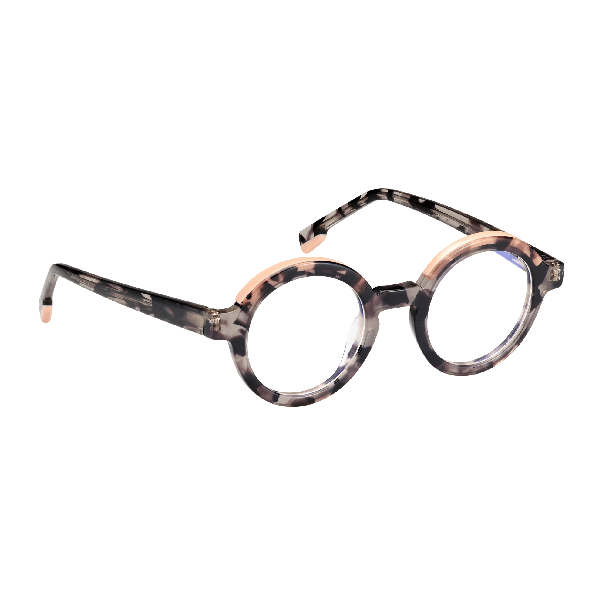 Tarian-Pas-de-la-Mule-round-eyewear-pink-turtleshell