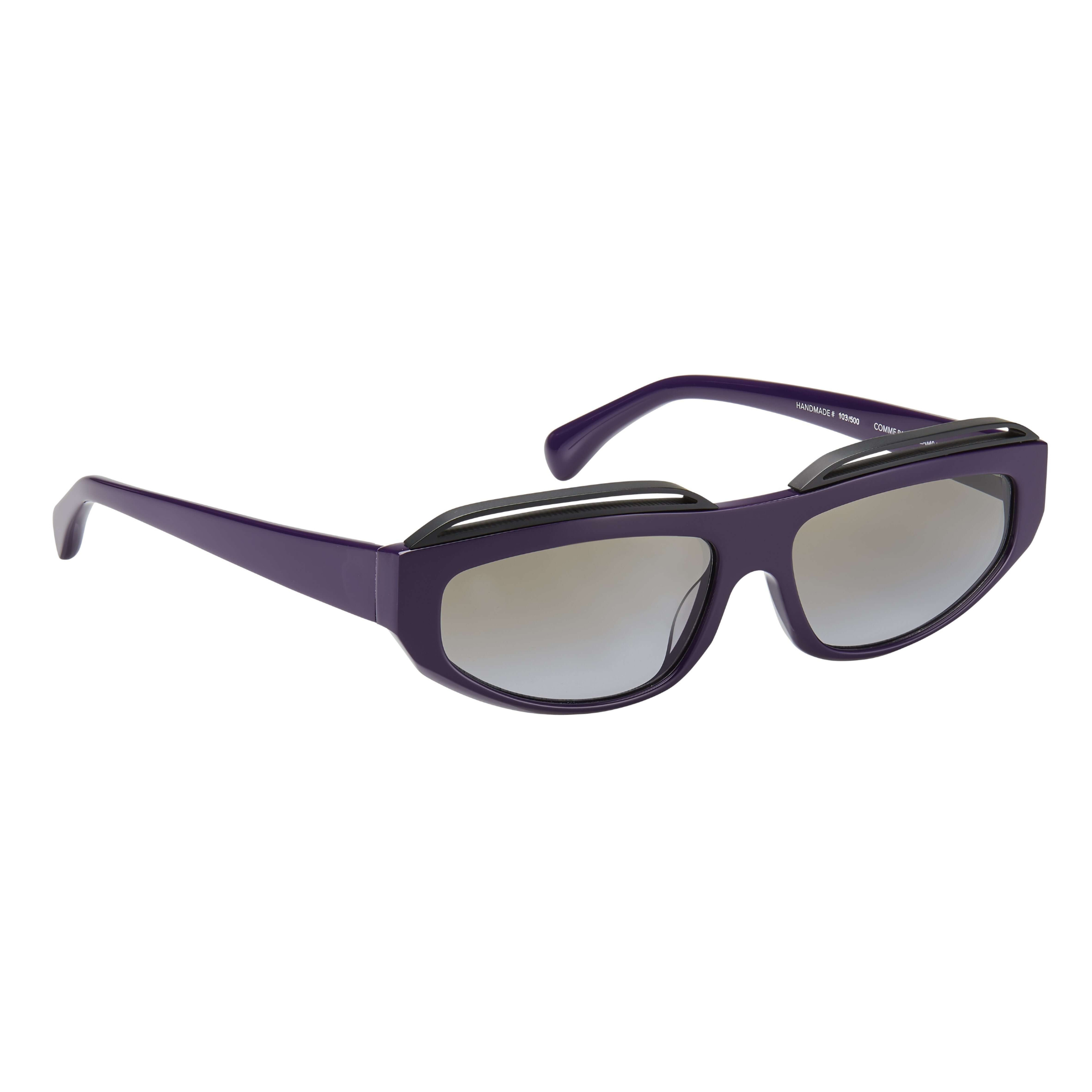 Tarian-Comme-papa-rectangle-sunglasses-purple-black