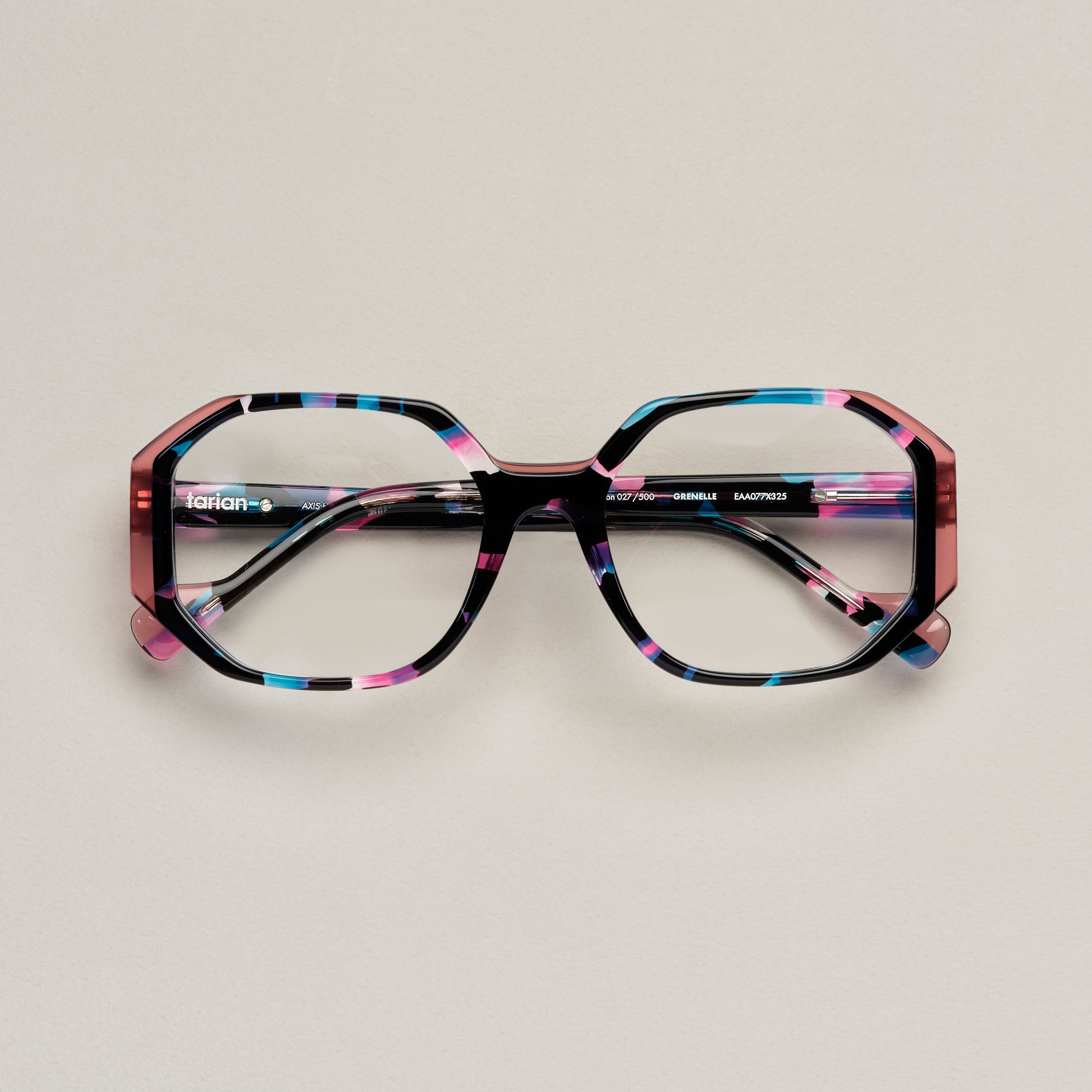 Tarian-Grenelle-square-eyewear-tortoiseshell-black-blue-pink-clearpink