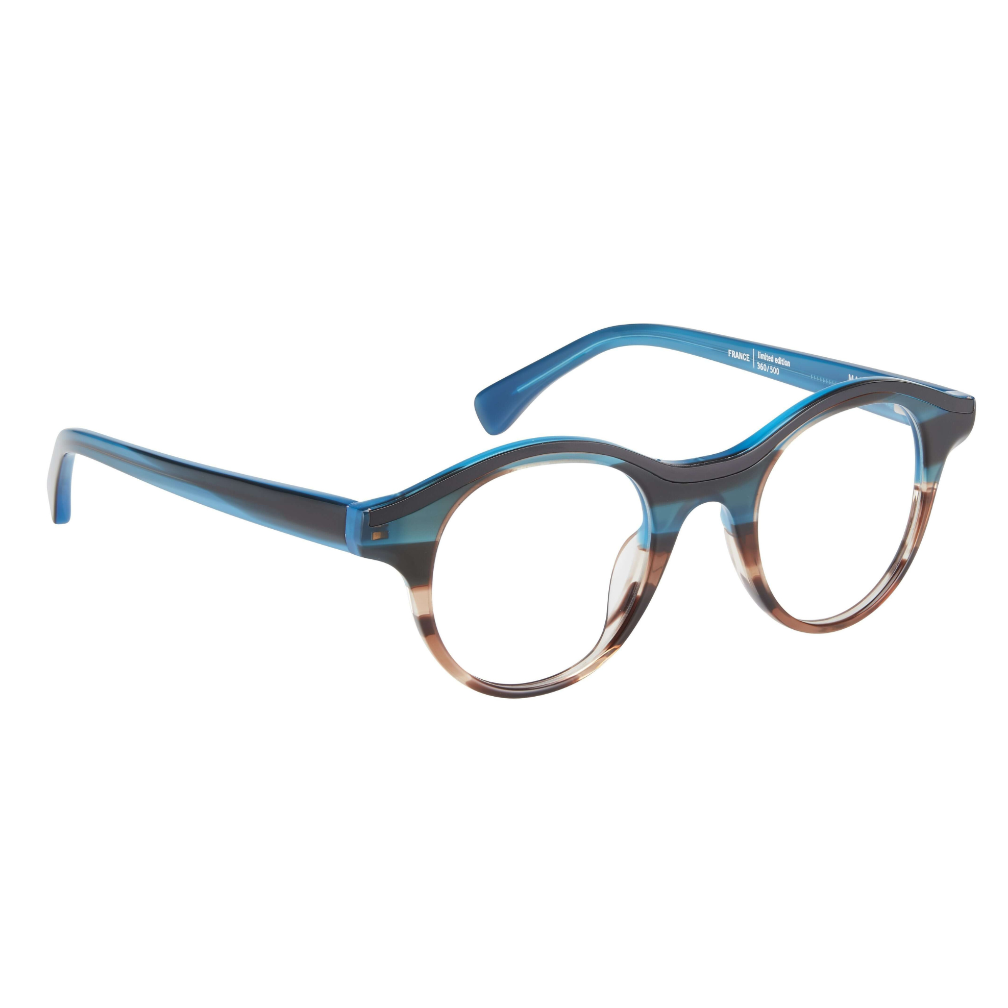 Tarian-Martel-oval-eyewear-black-lines-gradient-blue-to-brown