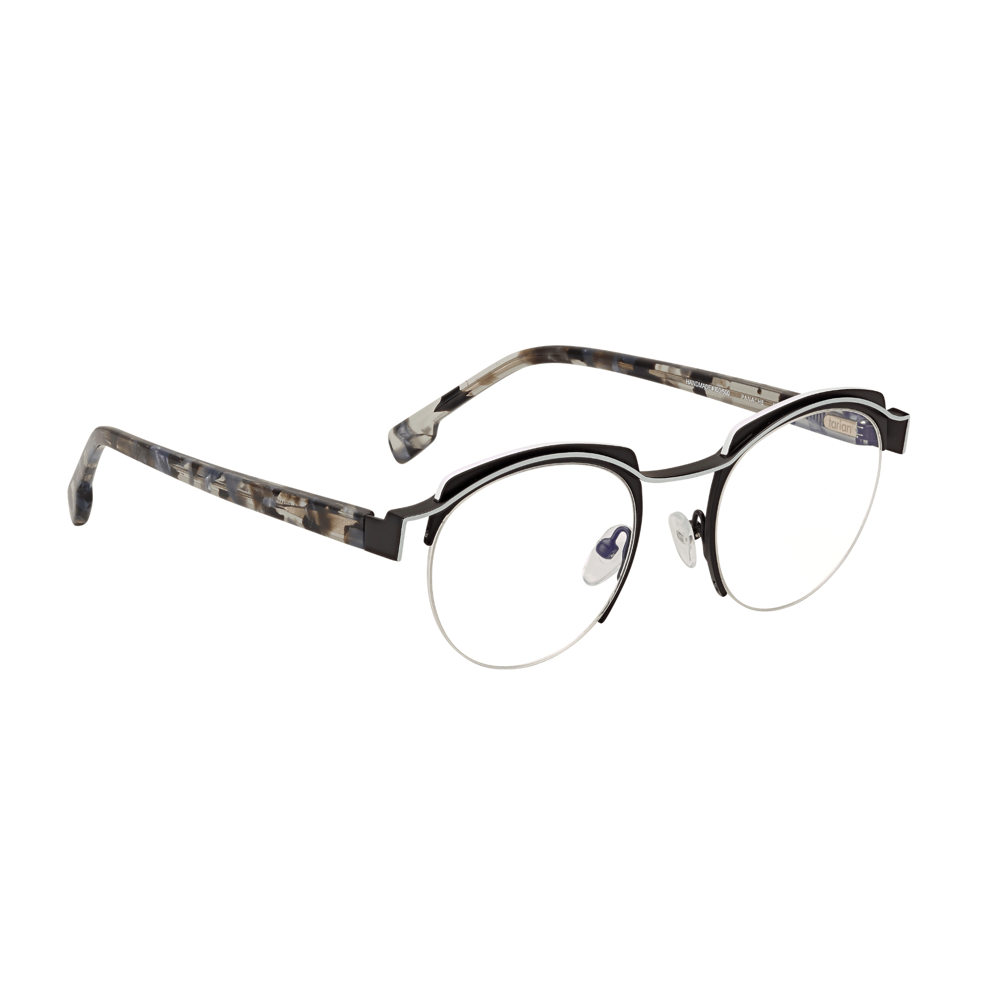 Tarian-Panache-oval-eyewear-tortoiseshell-grey-black