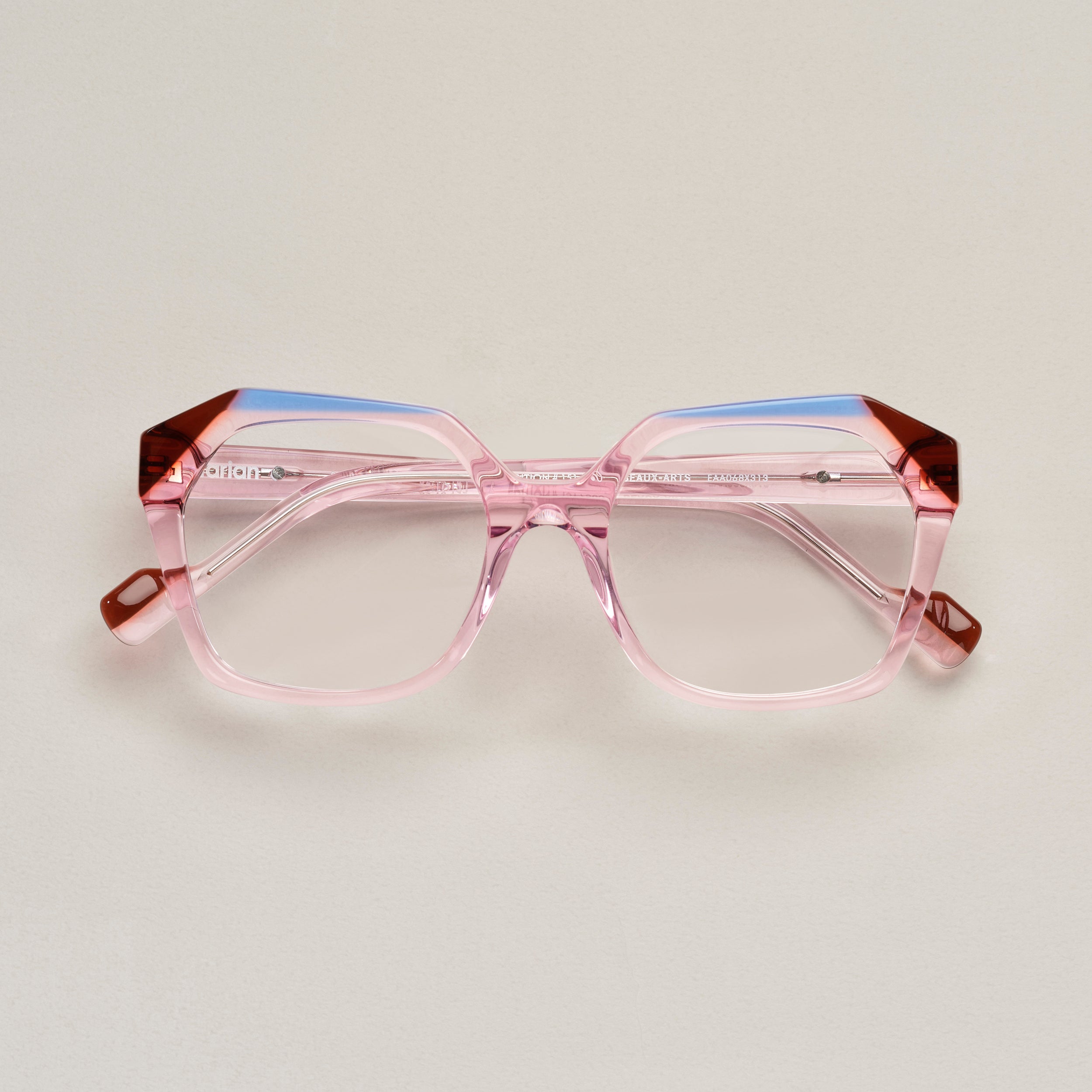 Tarian-Beaux-Arts-large-rectangle-cateye-eyewear-clear-pink-brown-blue