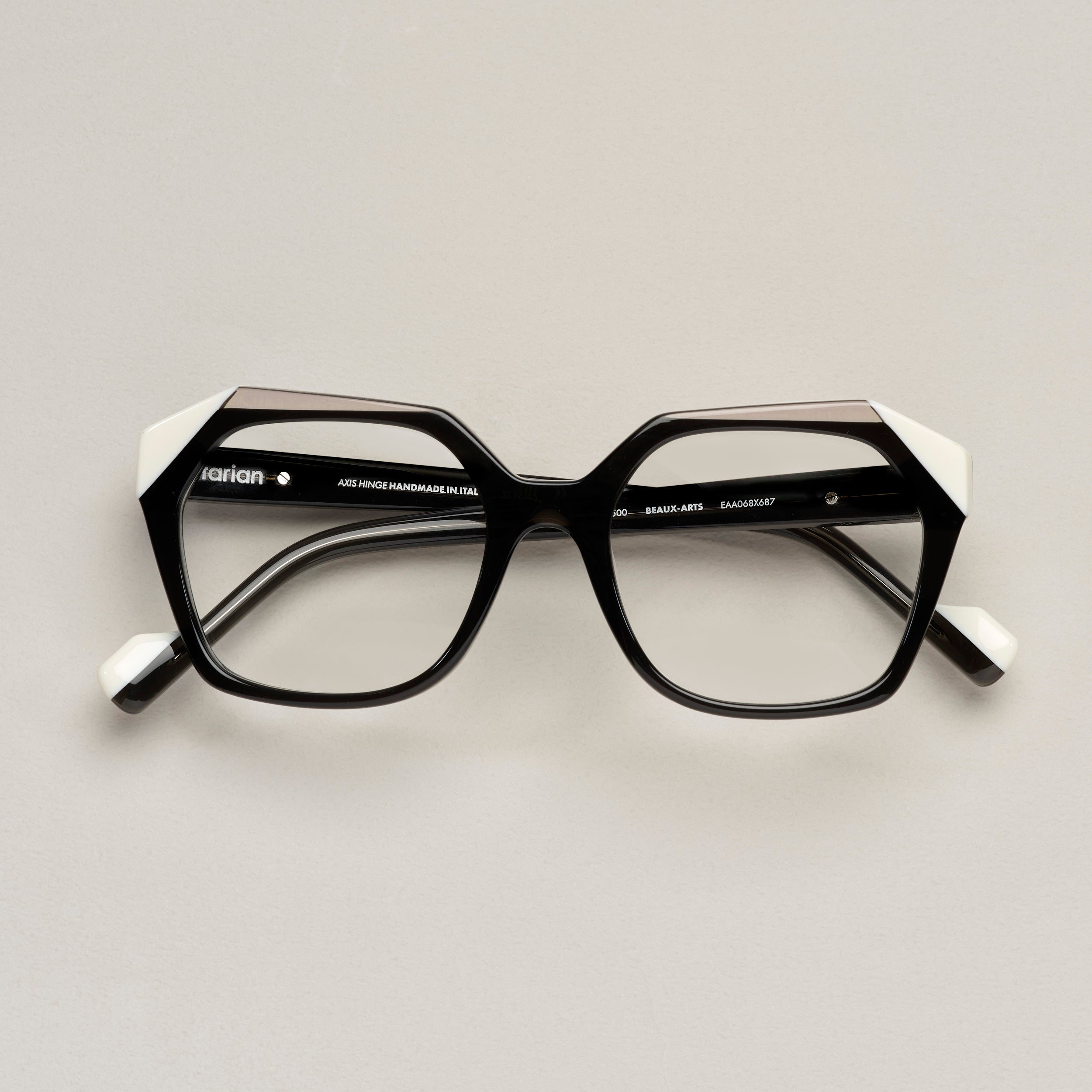 Tarian-Beaux-Arts-large-rectangle-cateye-eyewear-black-white-clear